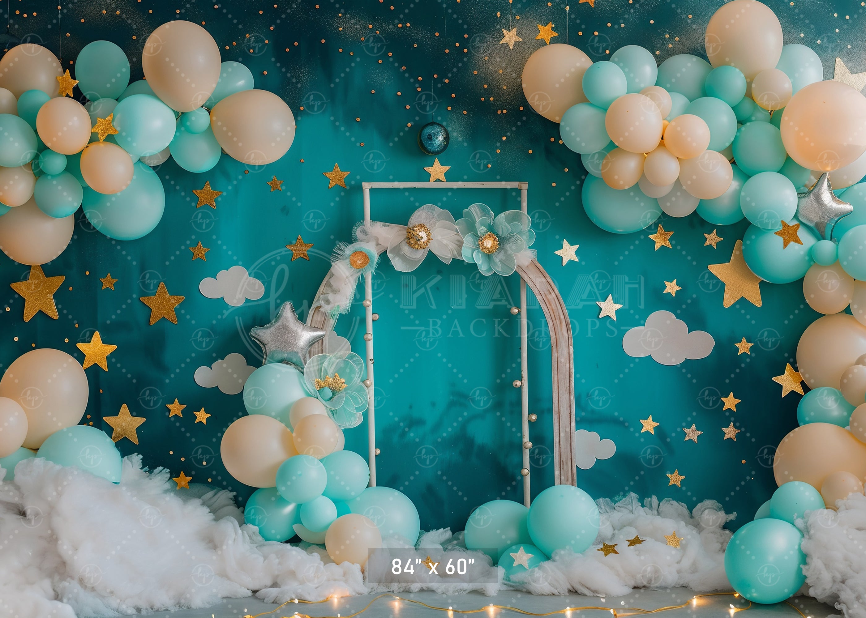 Starry Night Balloon Arch Backdrop