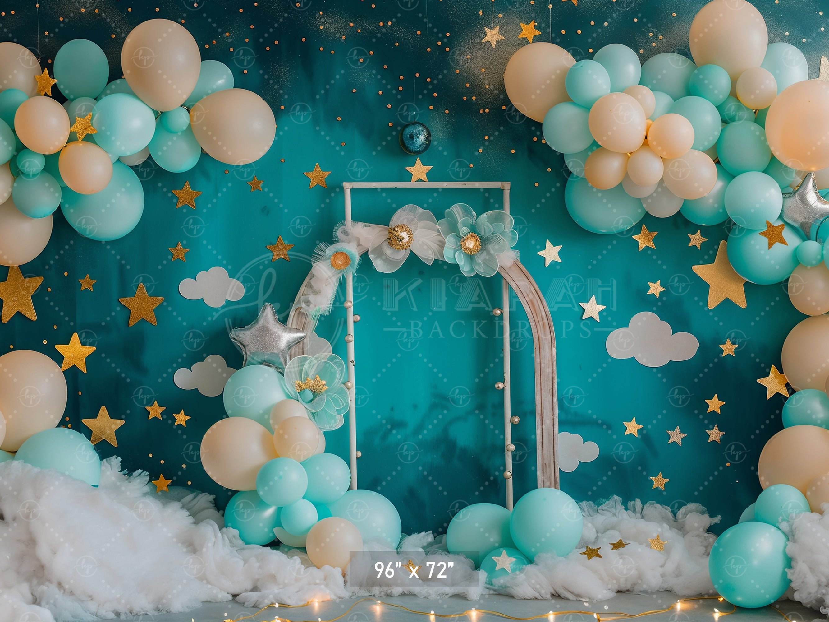 Starry Night Balloon Arch Backdrop