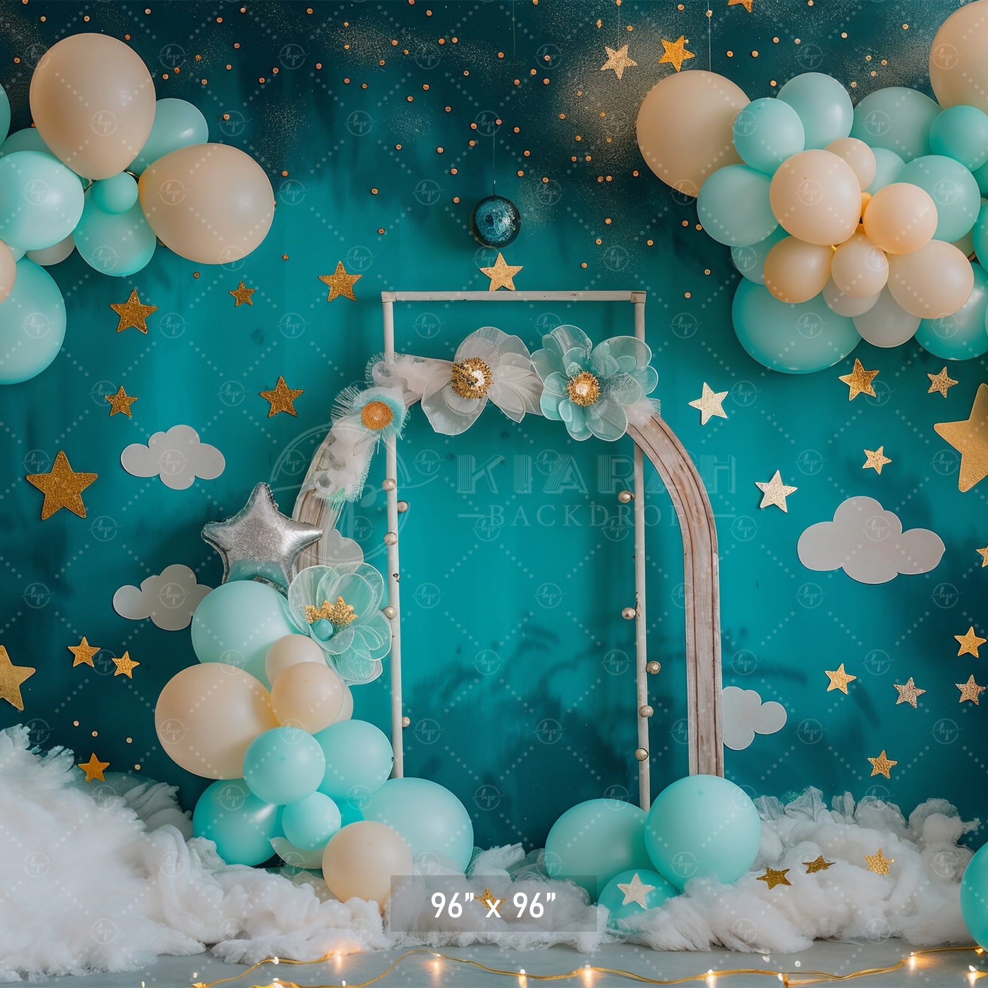 Starry Night Balloon Arch Backdrop