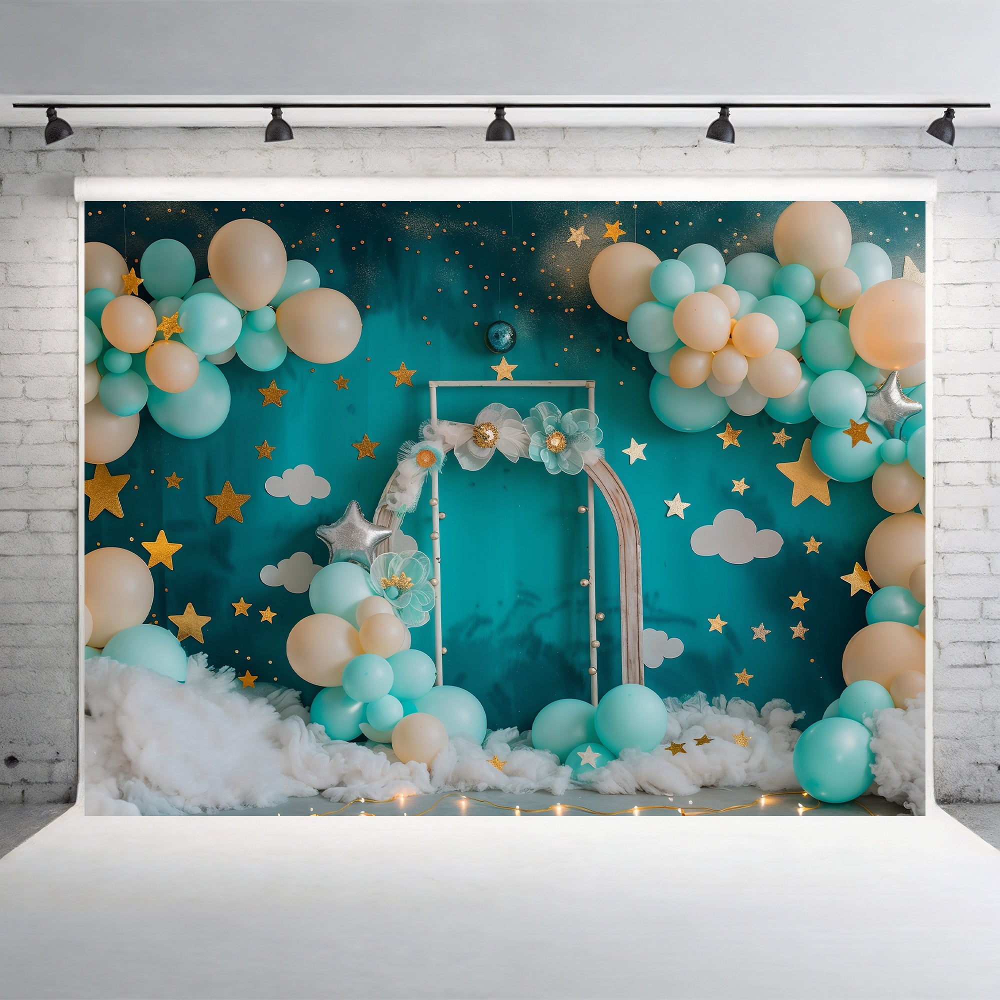 Starry Night Balloon Arch Backdrop