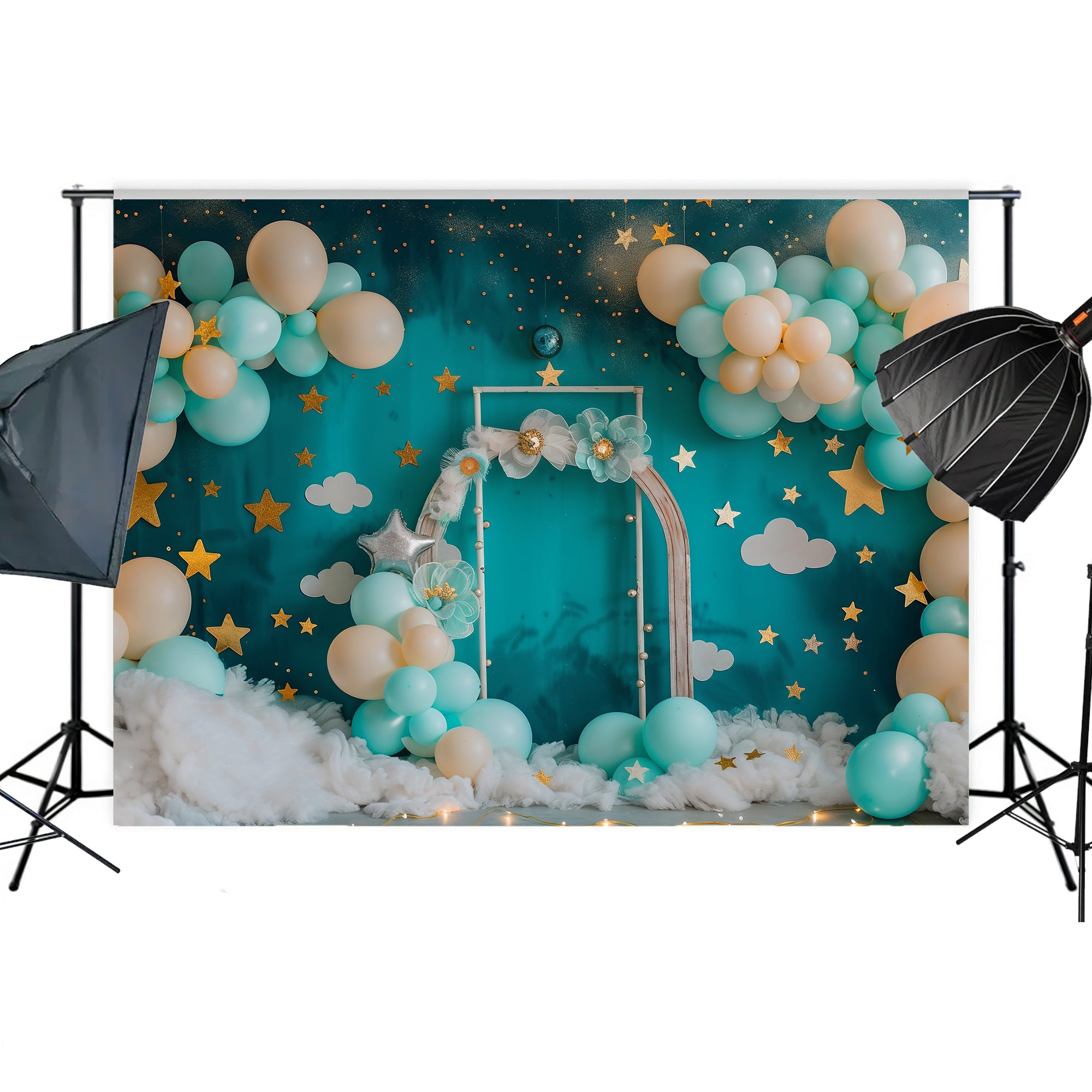 Starry Night Balloon Arch Backdrop