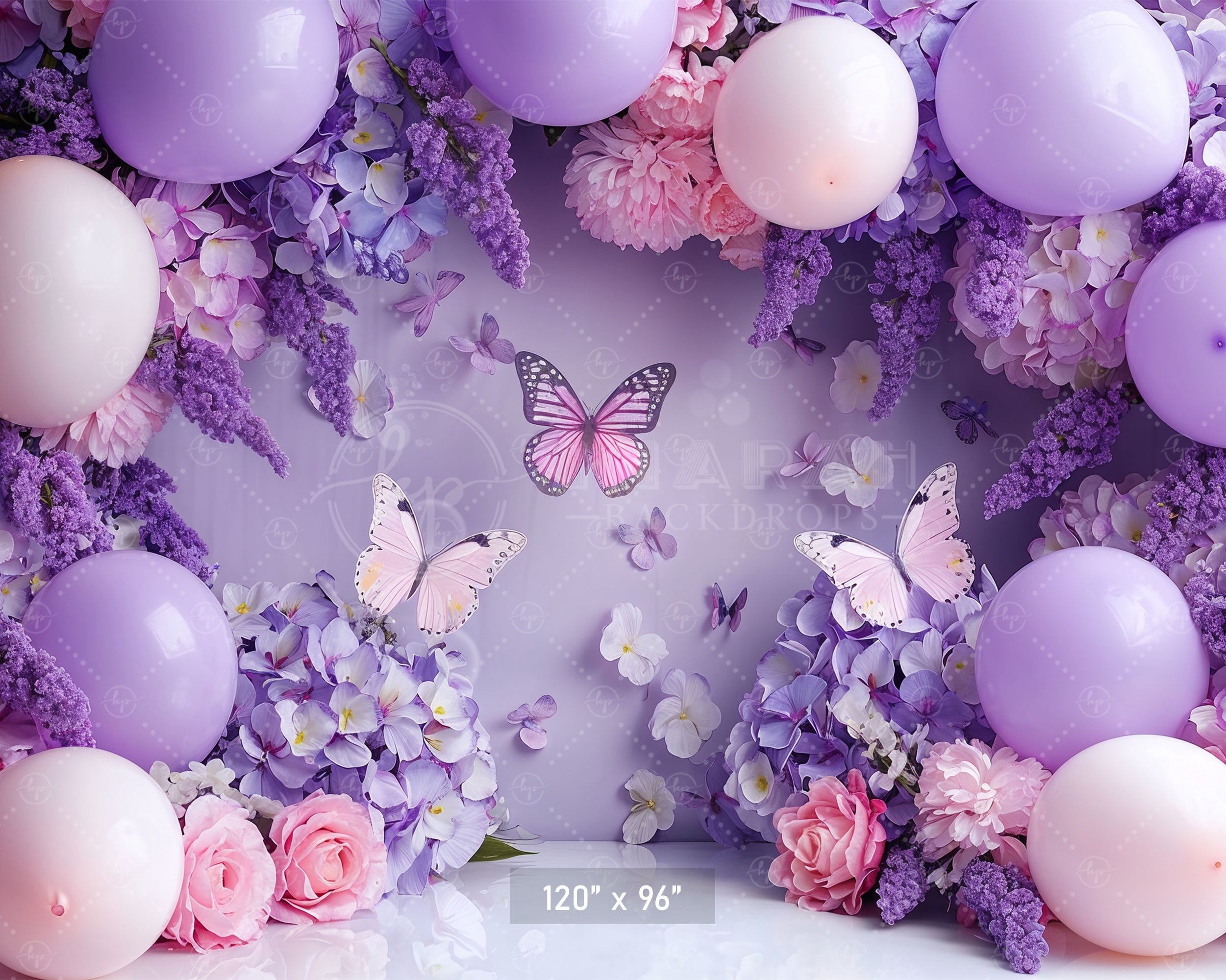 Butterfly Garden Bliss Backdrop