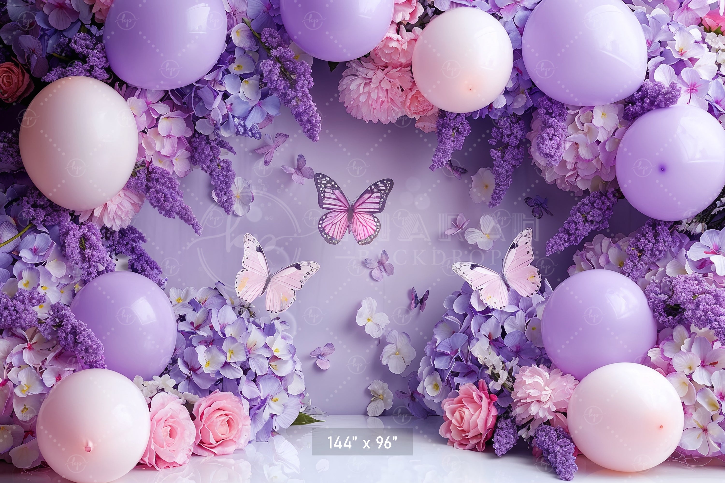 Butterfly Garden Bliss Backdrop