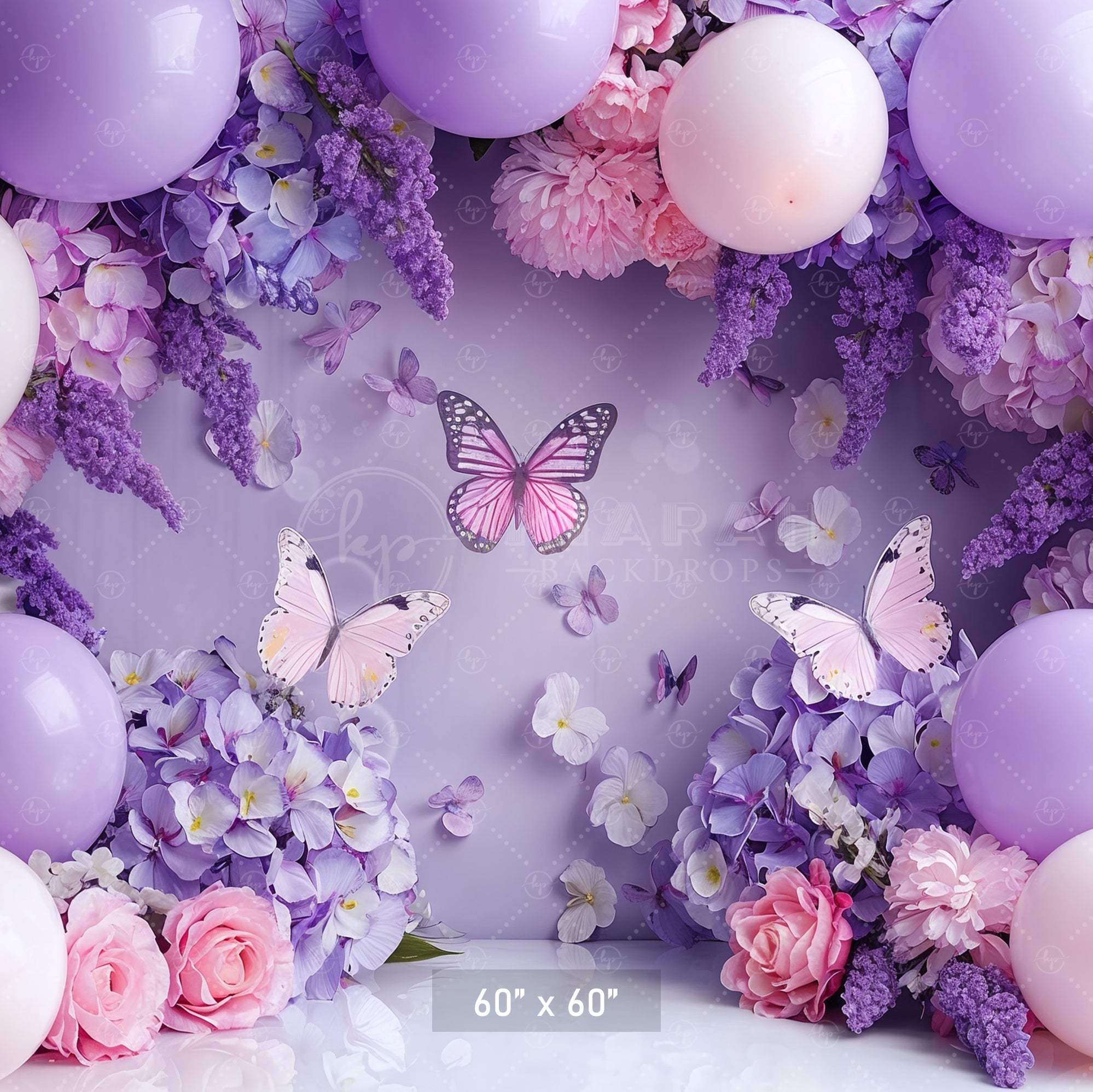 Butterfly Garden Bliss Backdrop