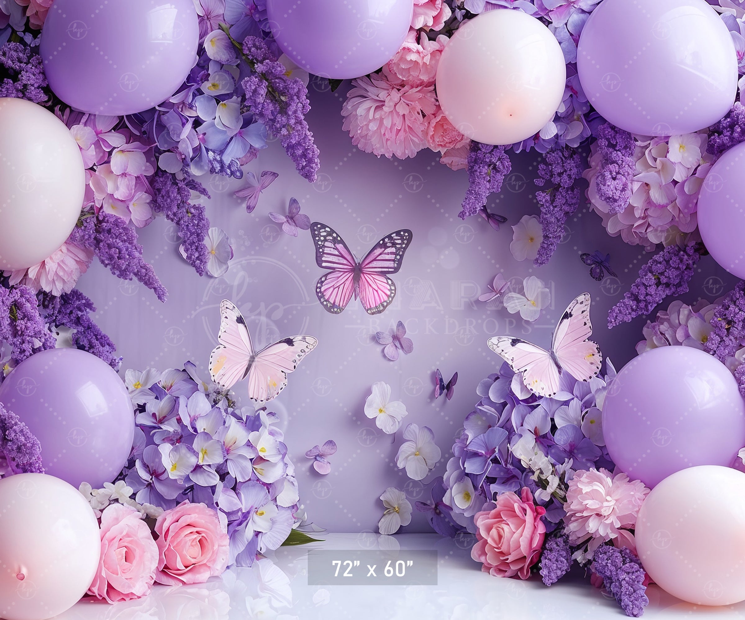 Butterfly Garden Bliss Backdrop