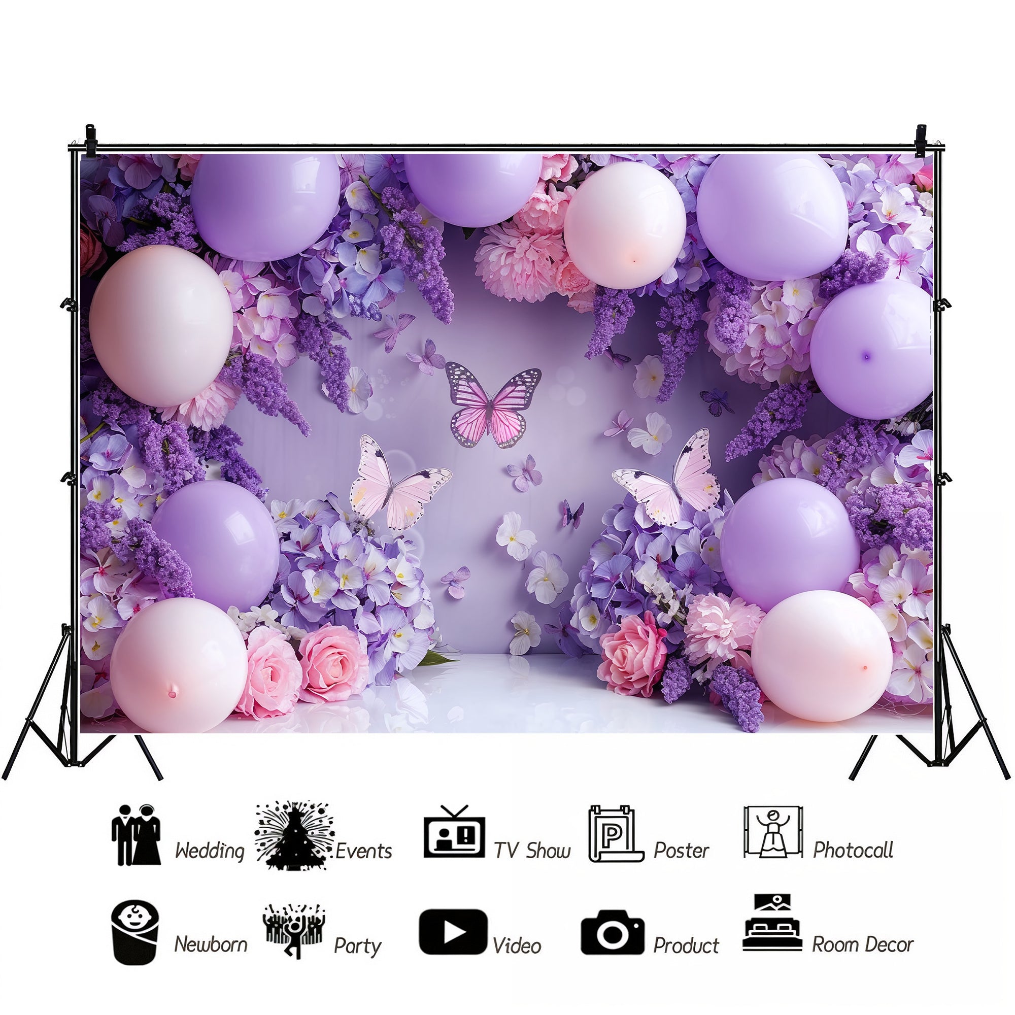 Butterfly Garden Bliss Backdrop