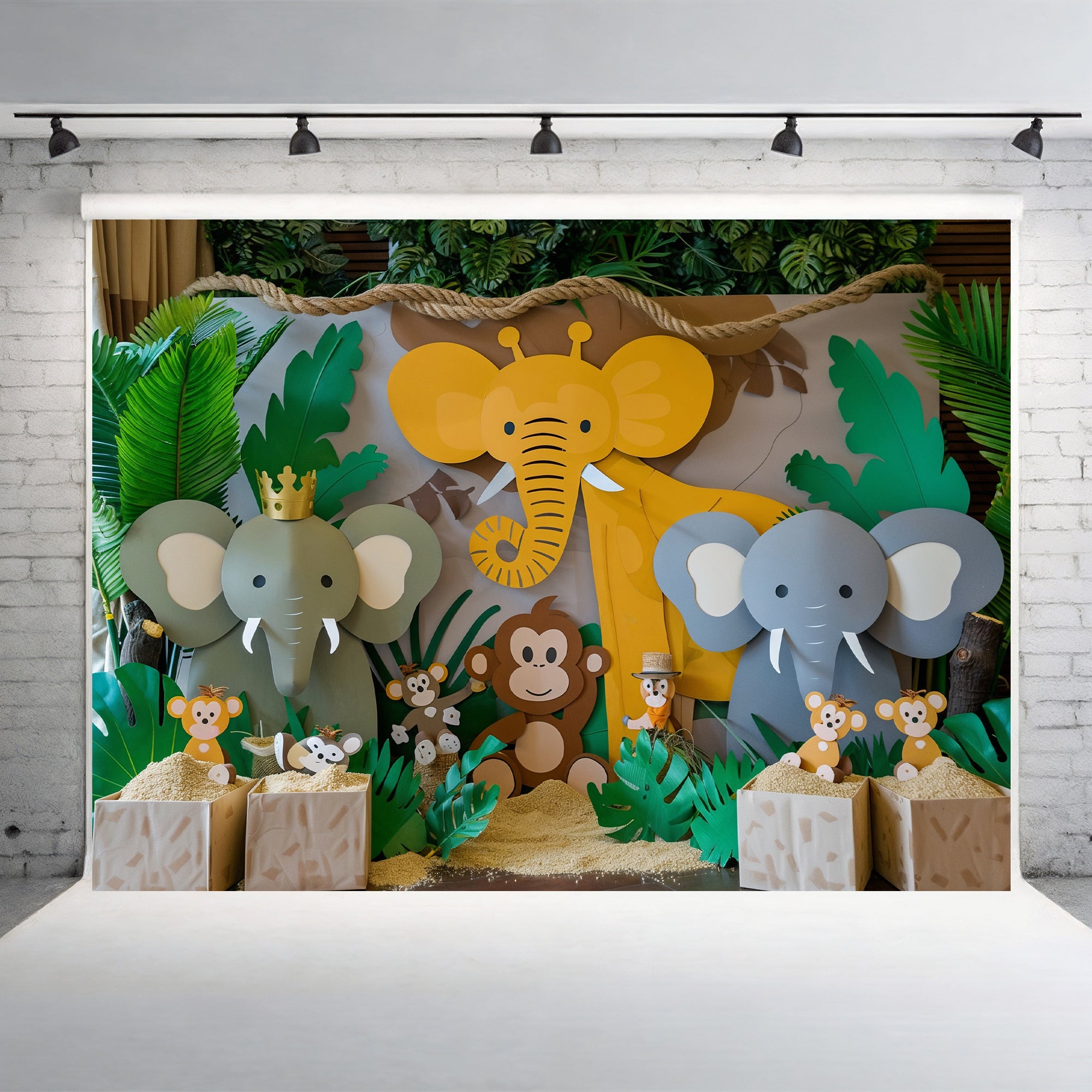 Jungle Safari Fun Adventure Backdrop
