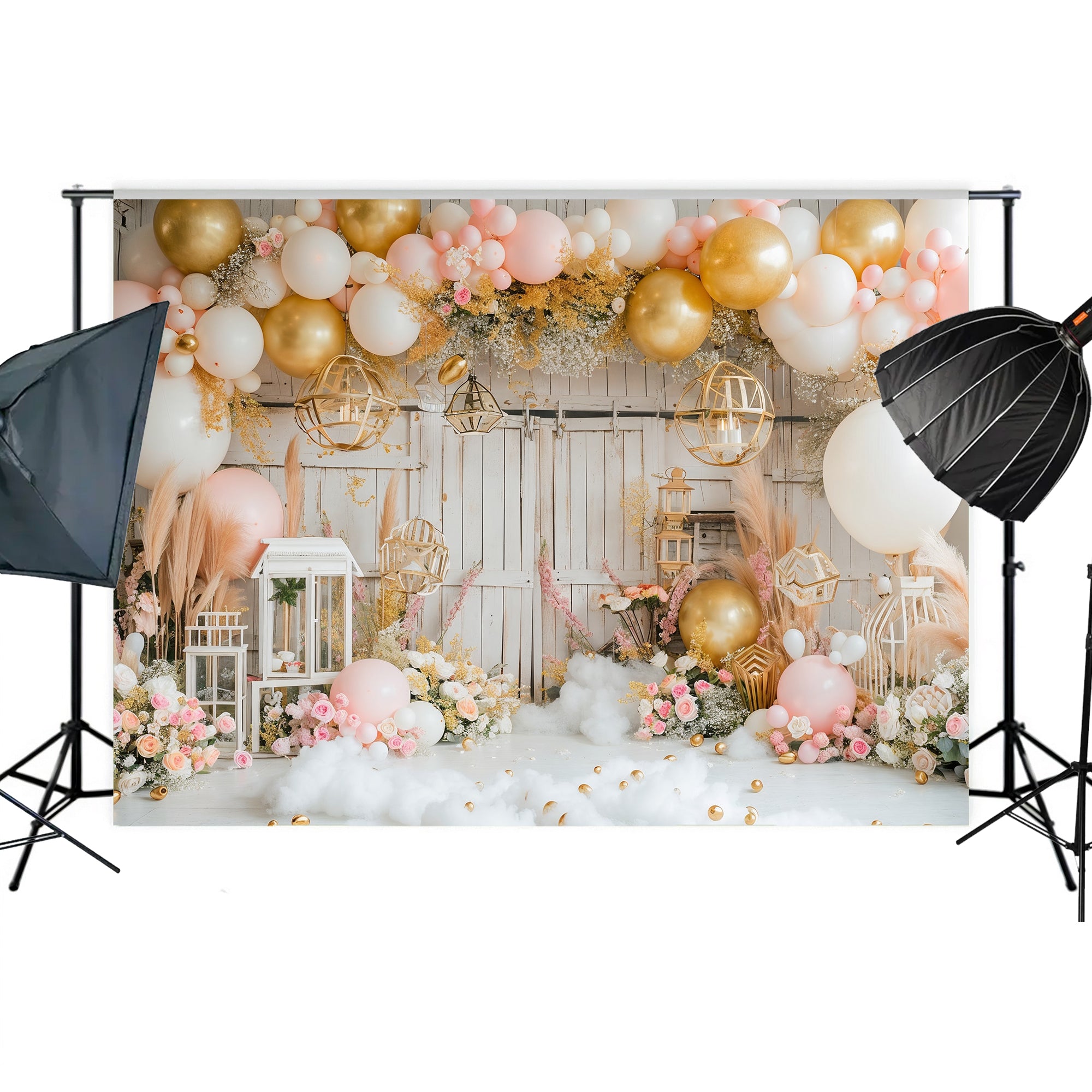 Golden Elegance Charm Backdrop