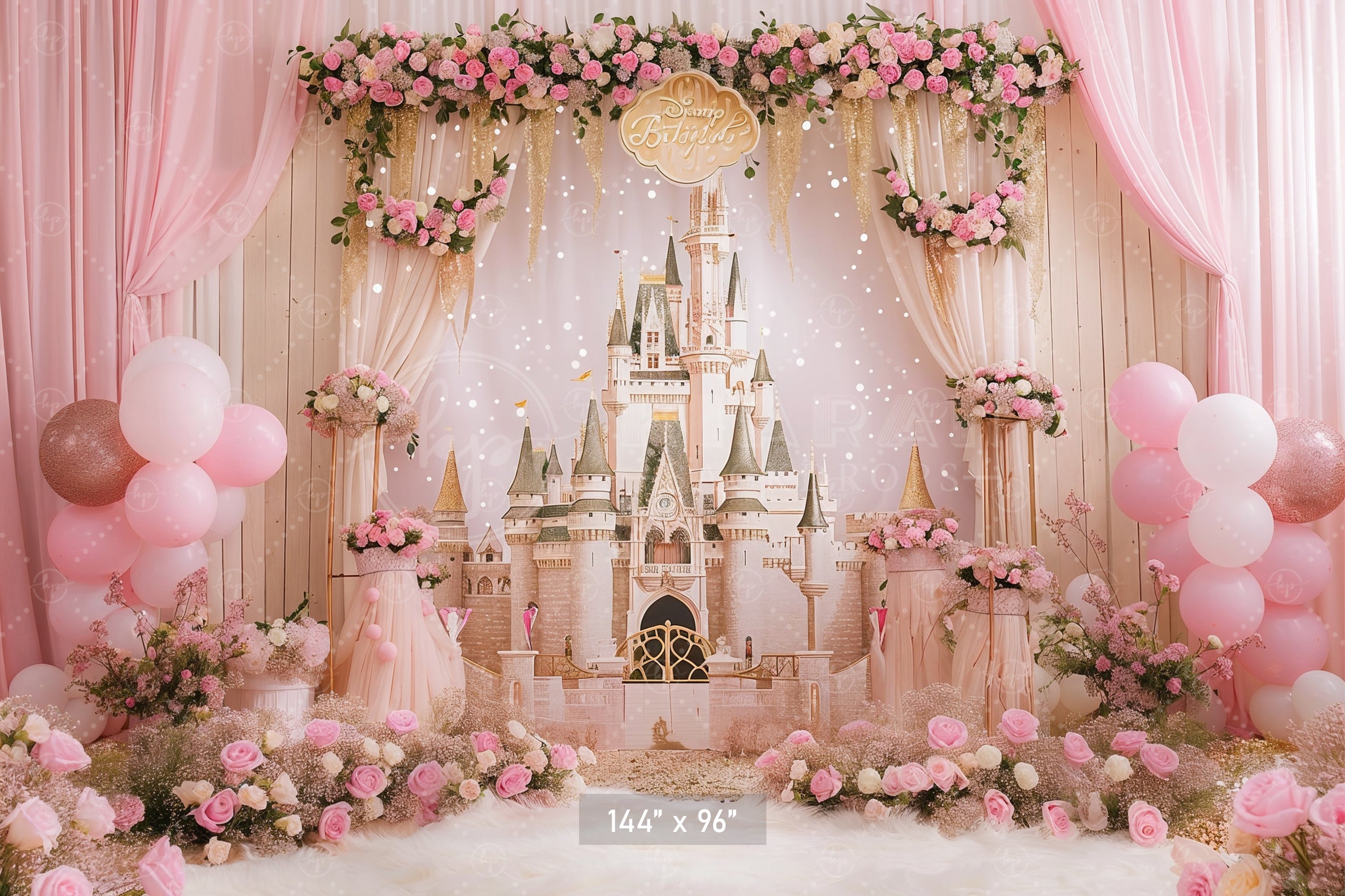 Princess Castle Dream Backdrop