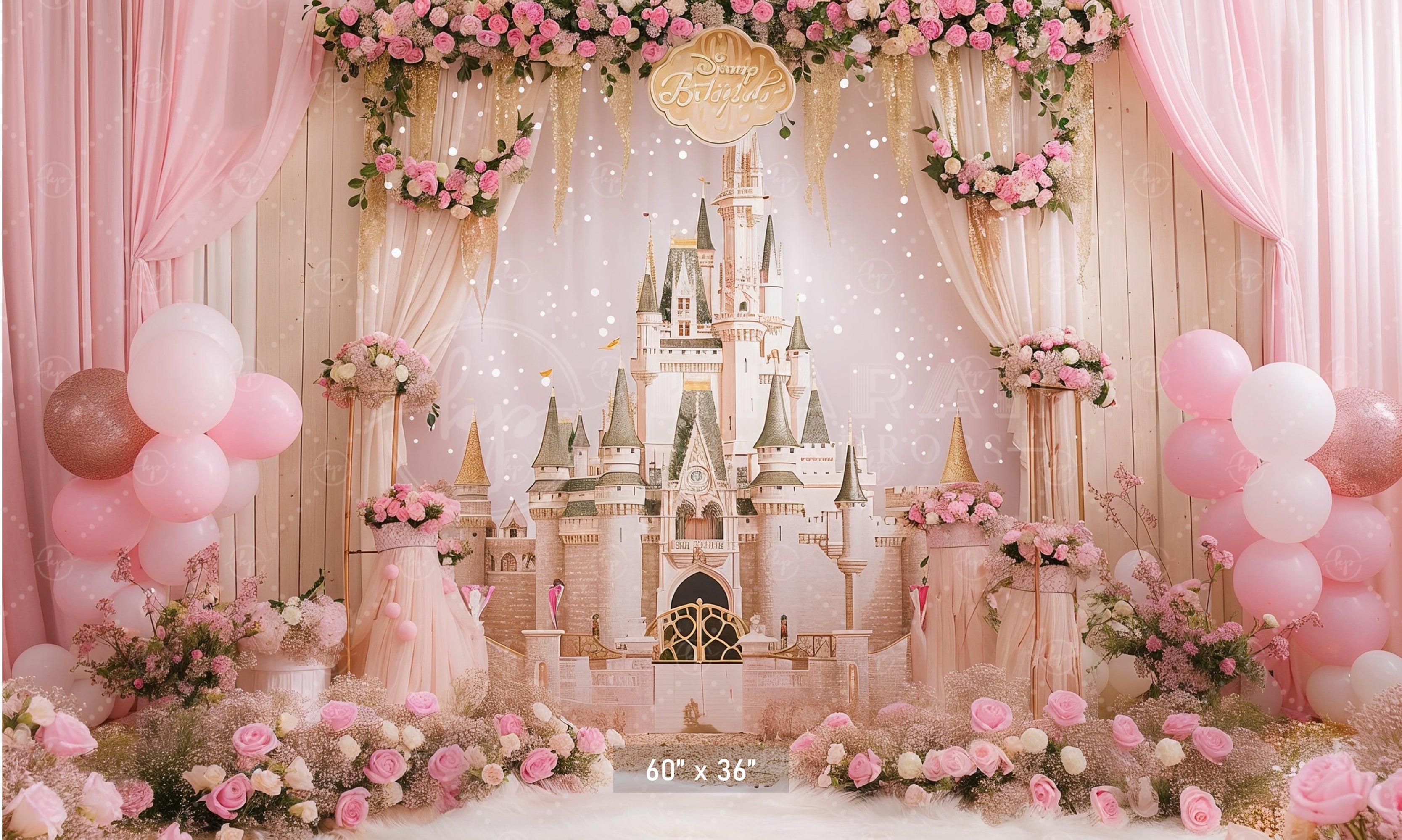 Princess Castle Dream Backdrop
