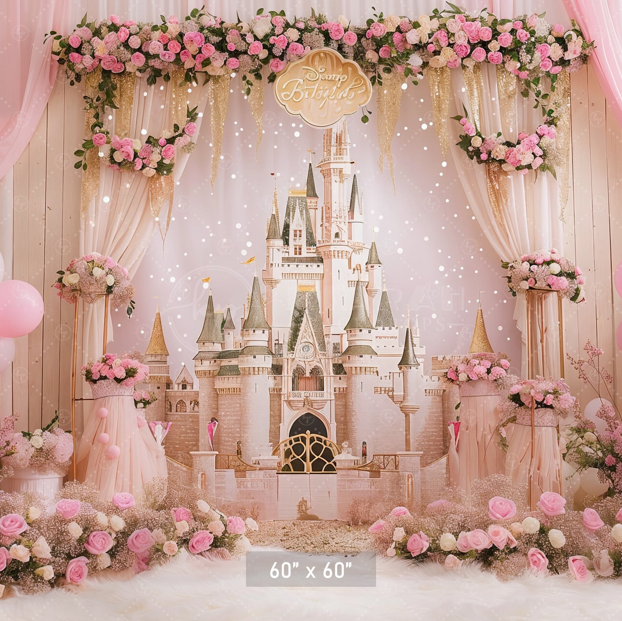 Princess Castle Dream Backdrop