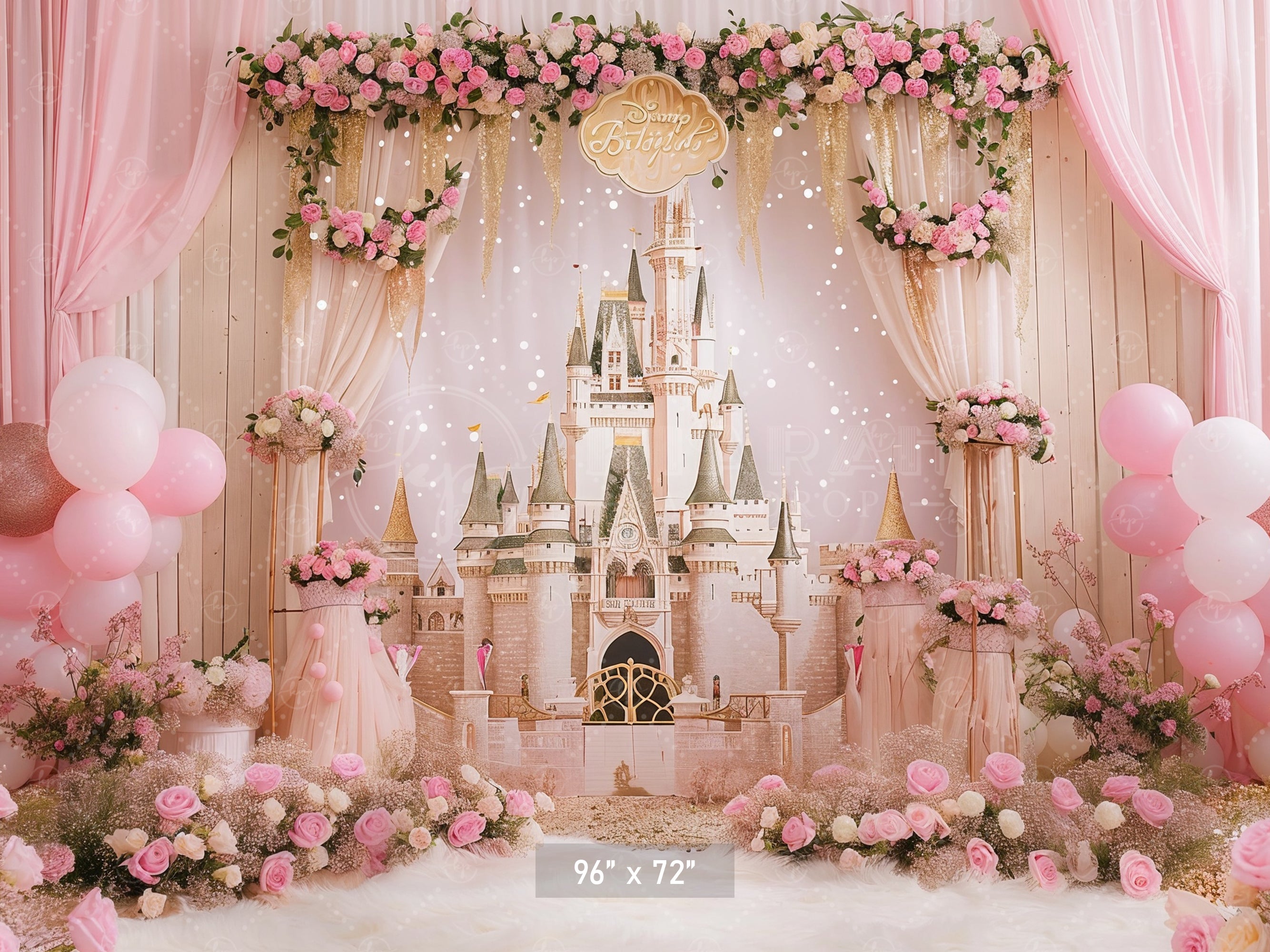 Princess Castle Dream Backdrop