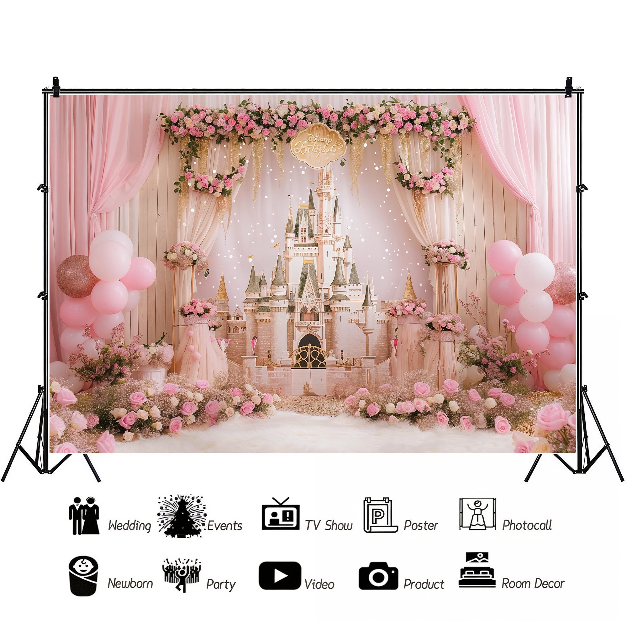 Princess Castle Dream Backdrop