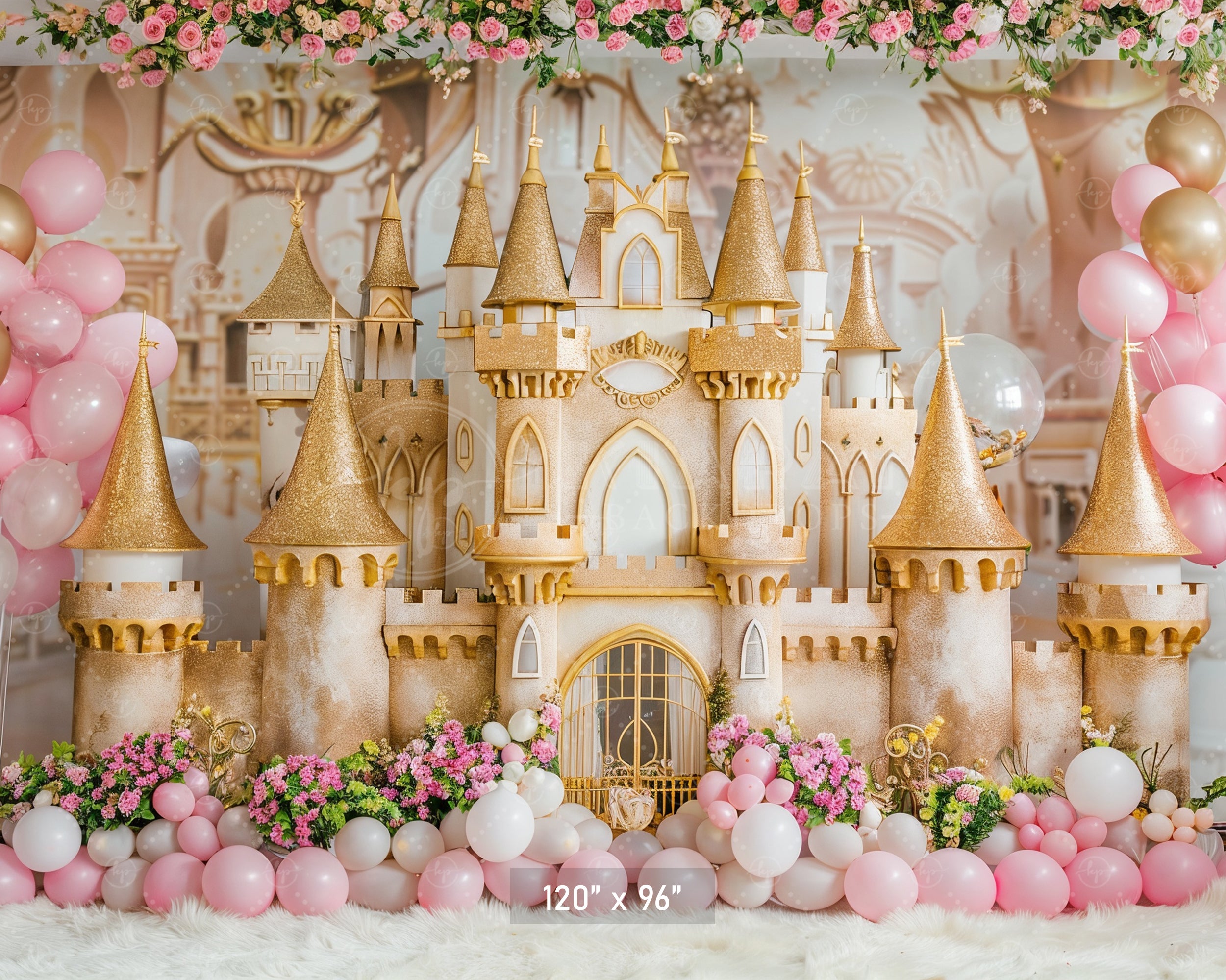 Golden Princess Fantasy Backdrop
