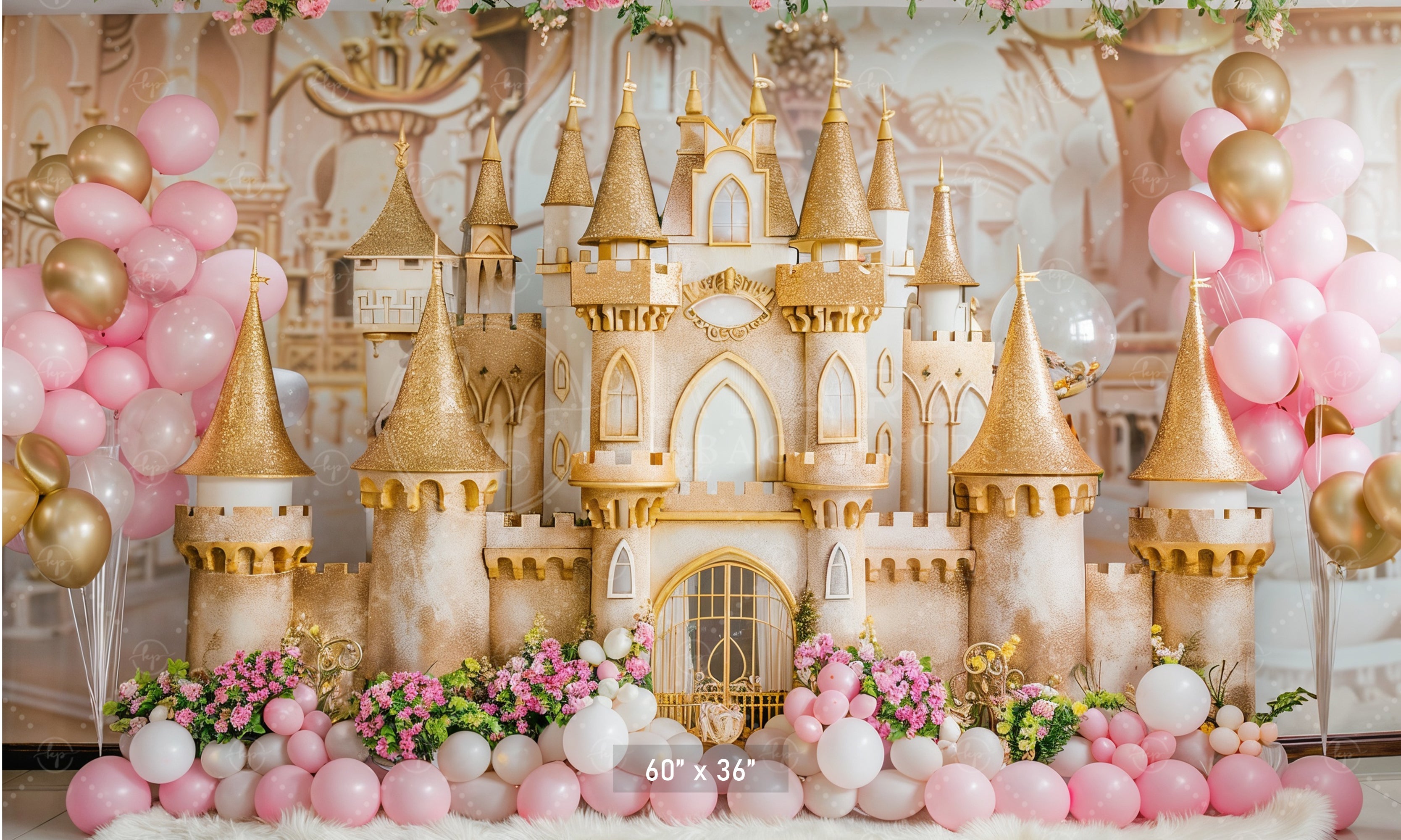 Golden Princess Fantasy Backdrop