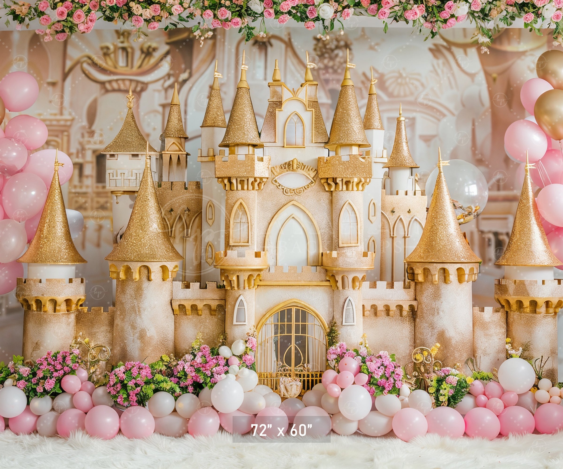 Golden Princess Fantasy Backdrop
