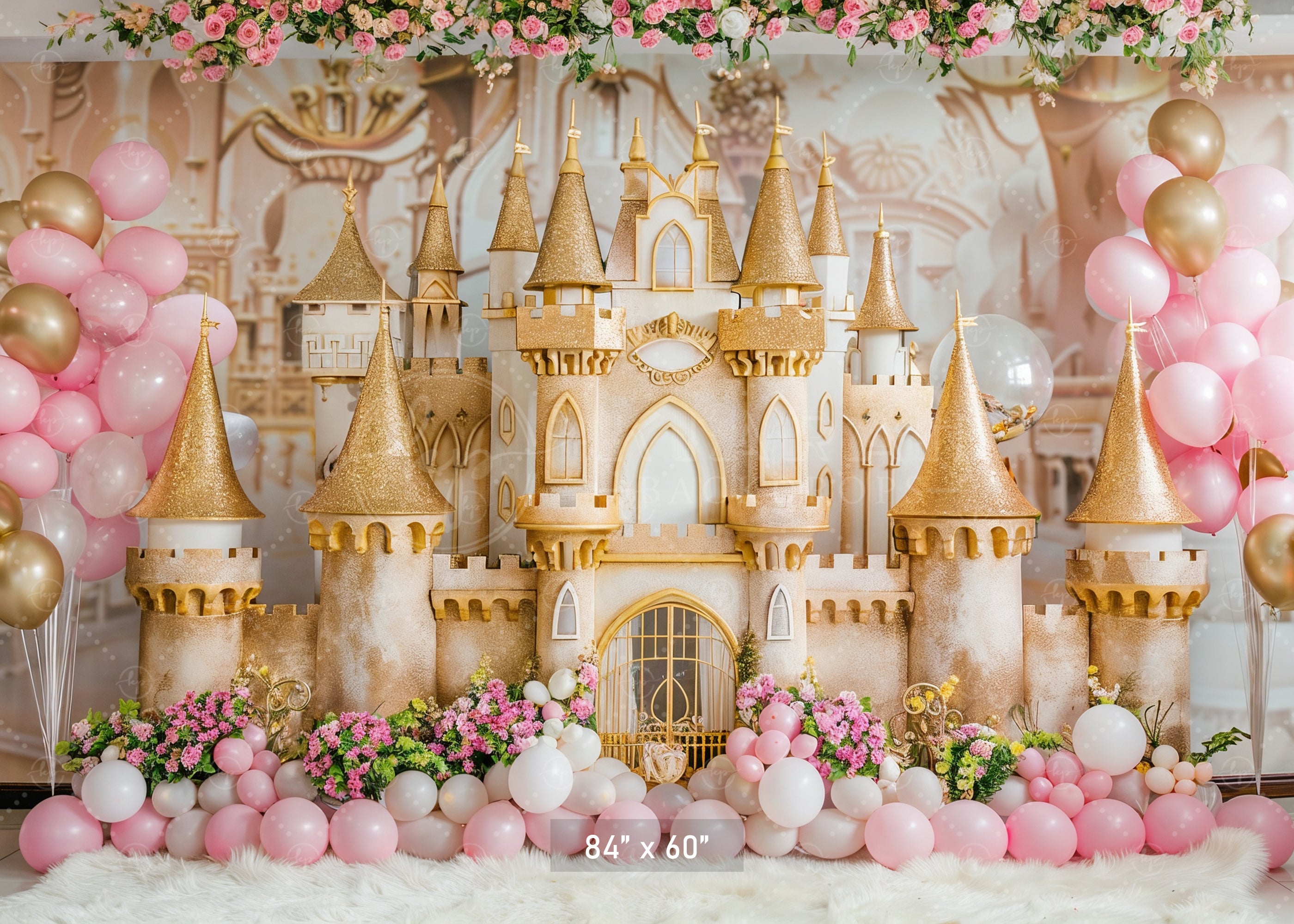 Golden Princess Fantasy Backdrop