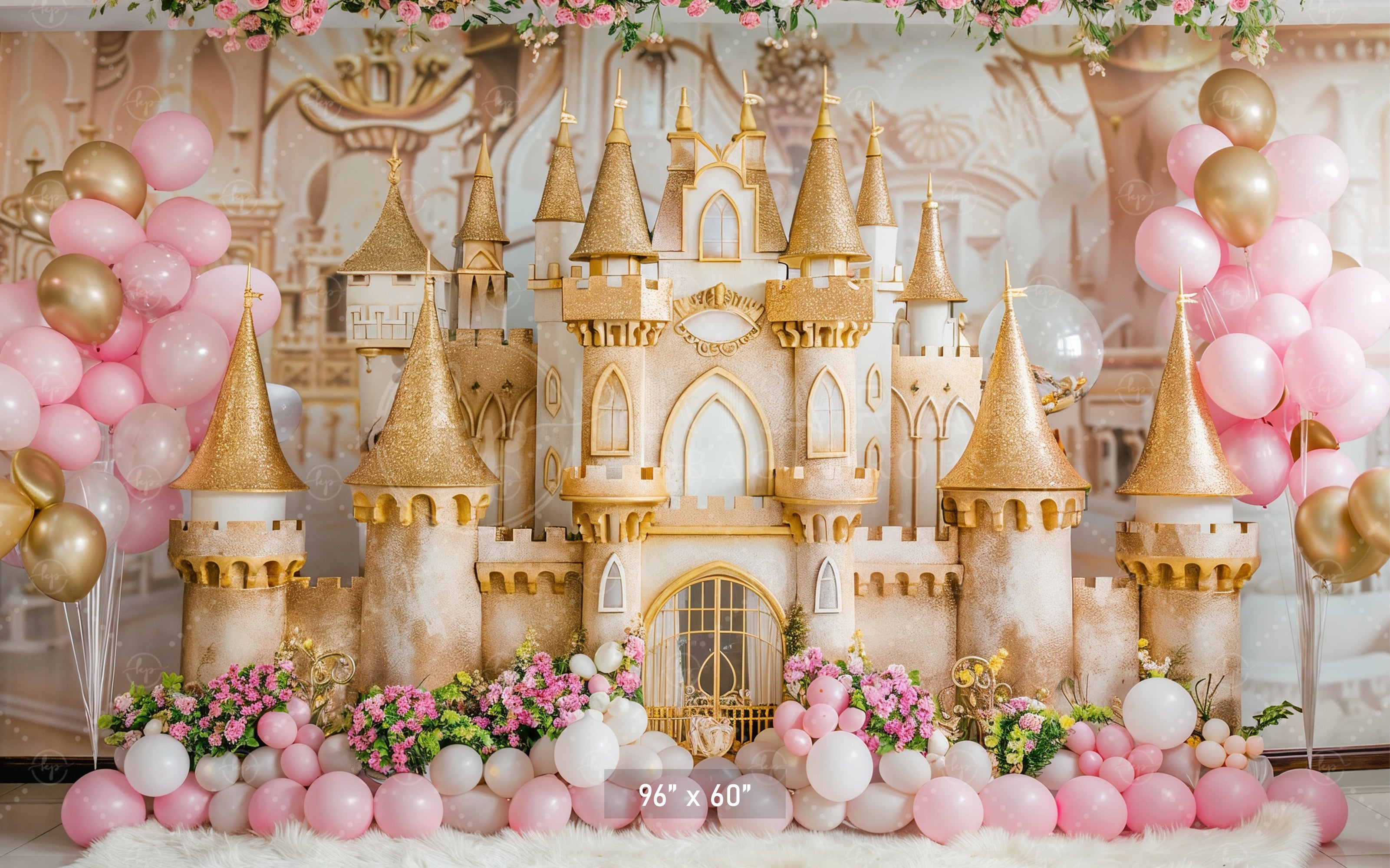 Golden Princess Fantasy Backdrop