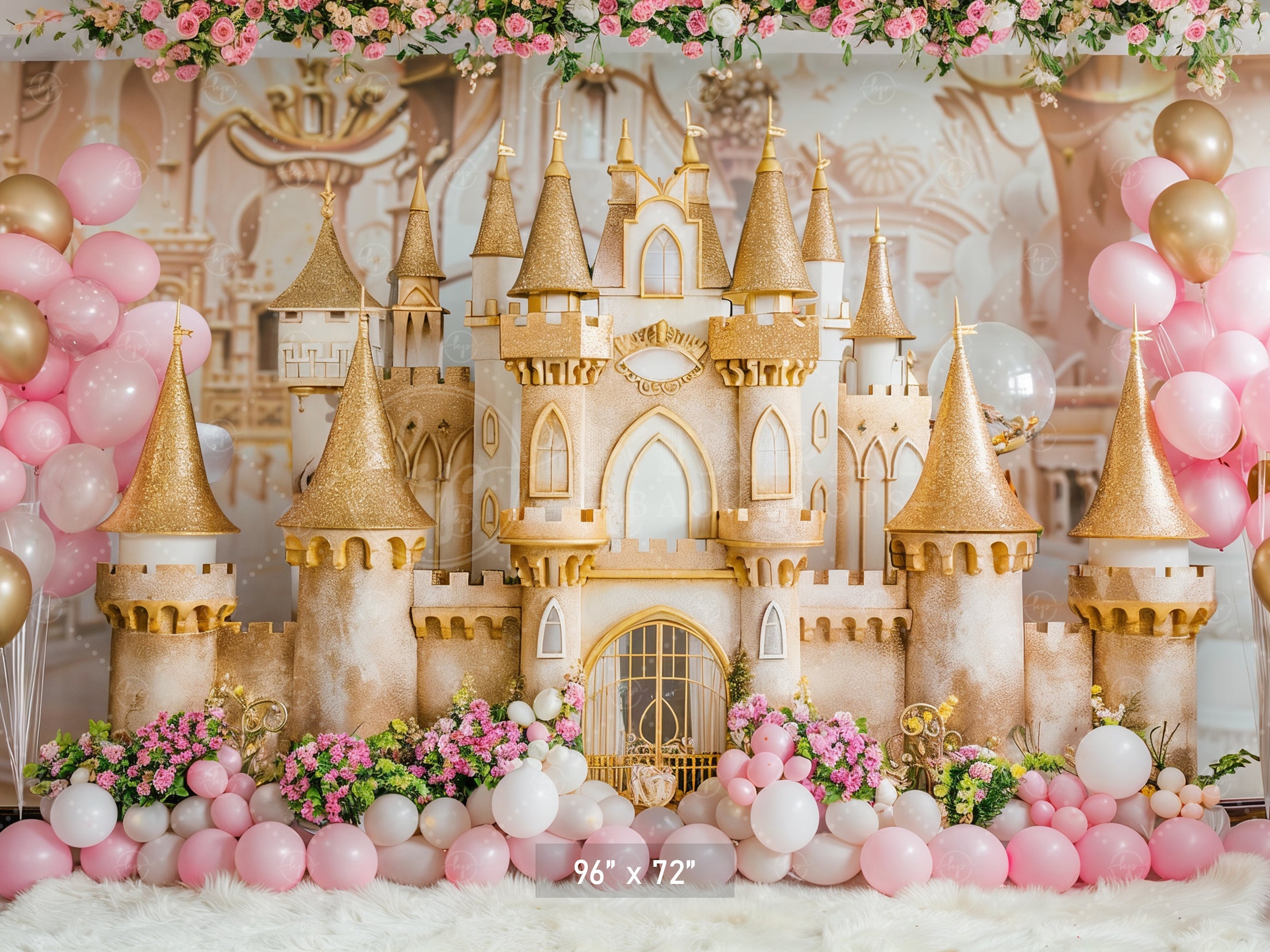 Golden Princess Fantasy Backdrop