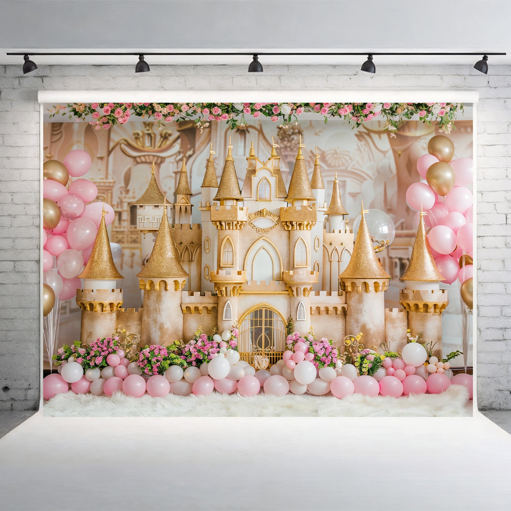 Golden Princess Fantasy Backdrop