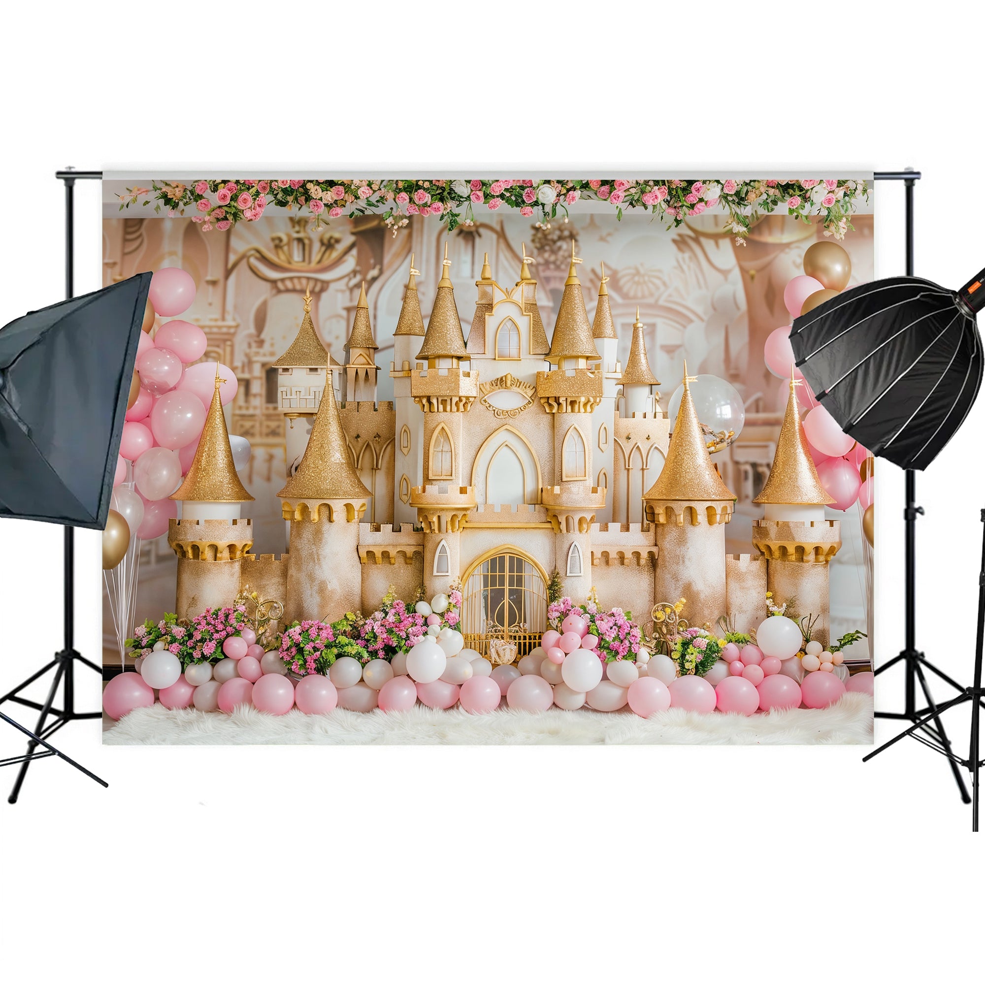 Golden Princess Fantasy Backdrop