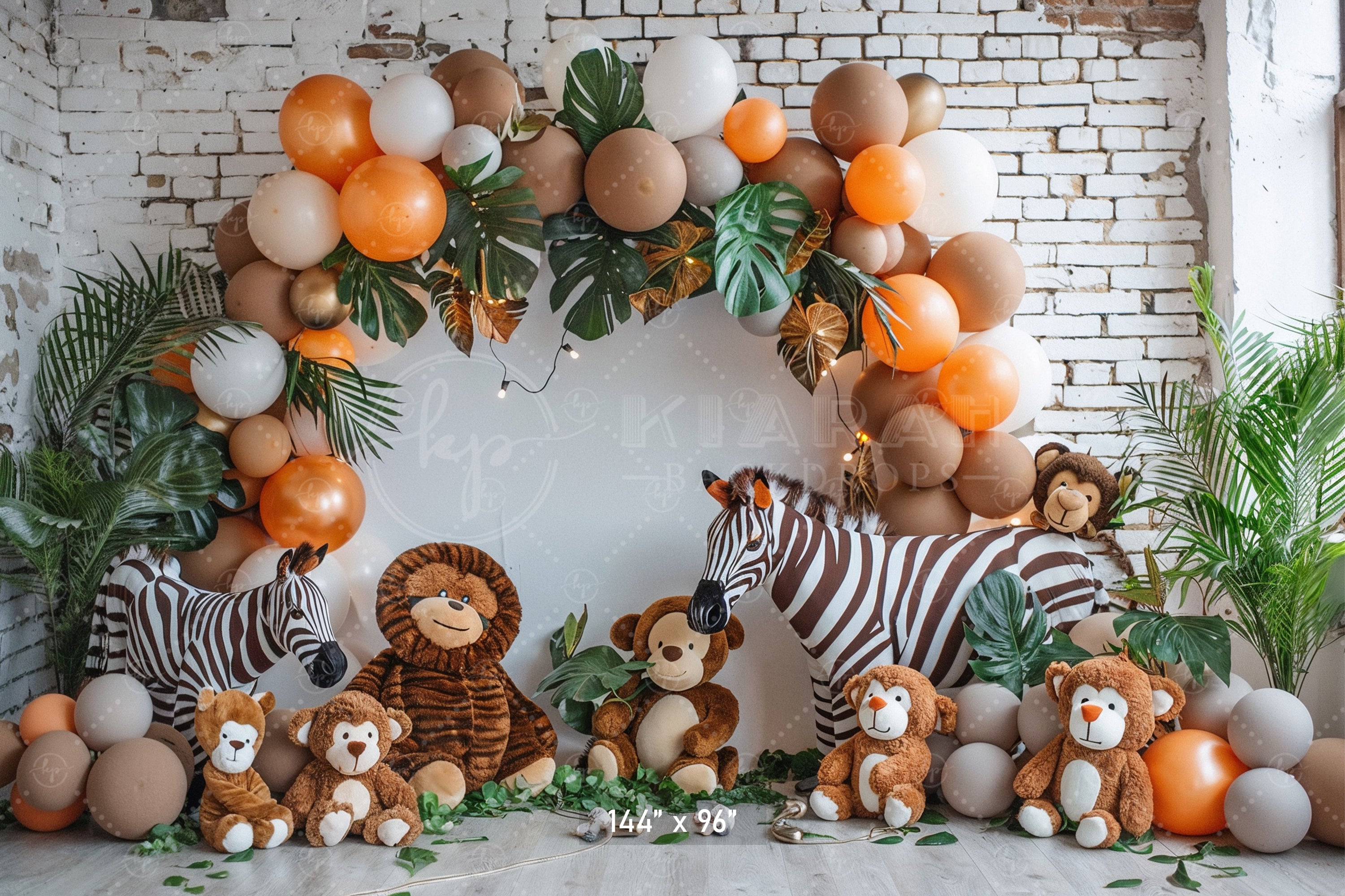 Safari Adventure Jungle Backdrop