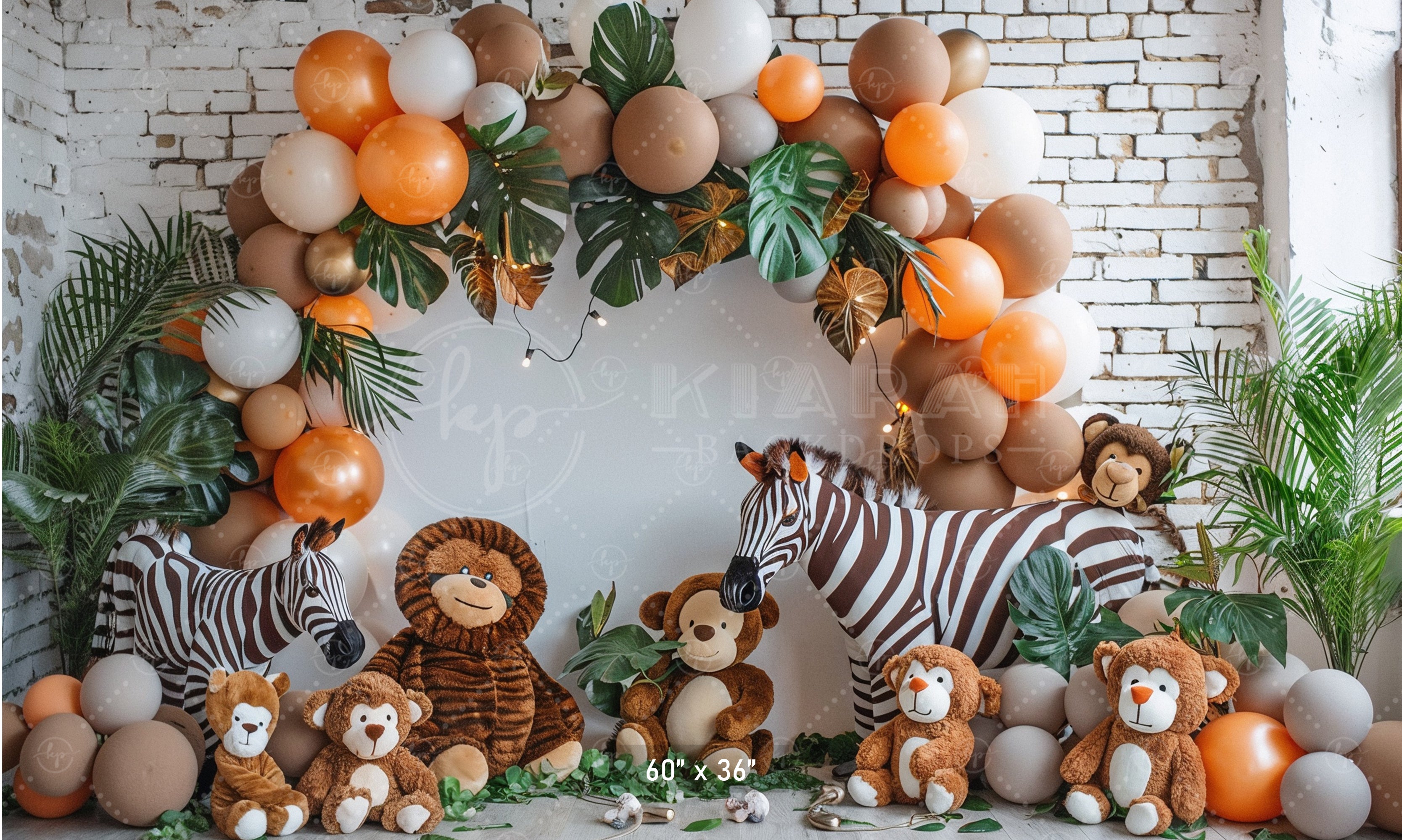 Safari Adventure Jungle Backdrop