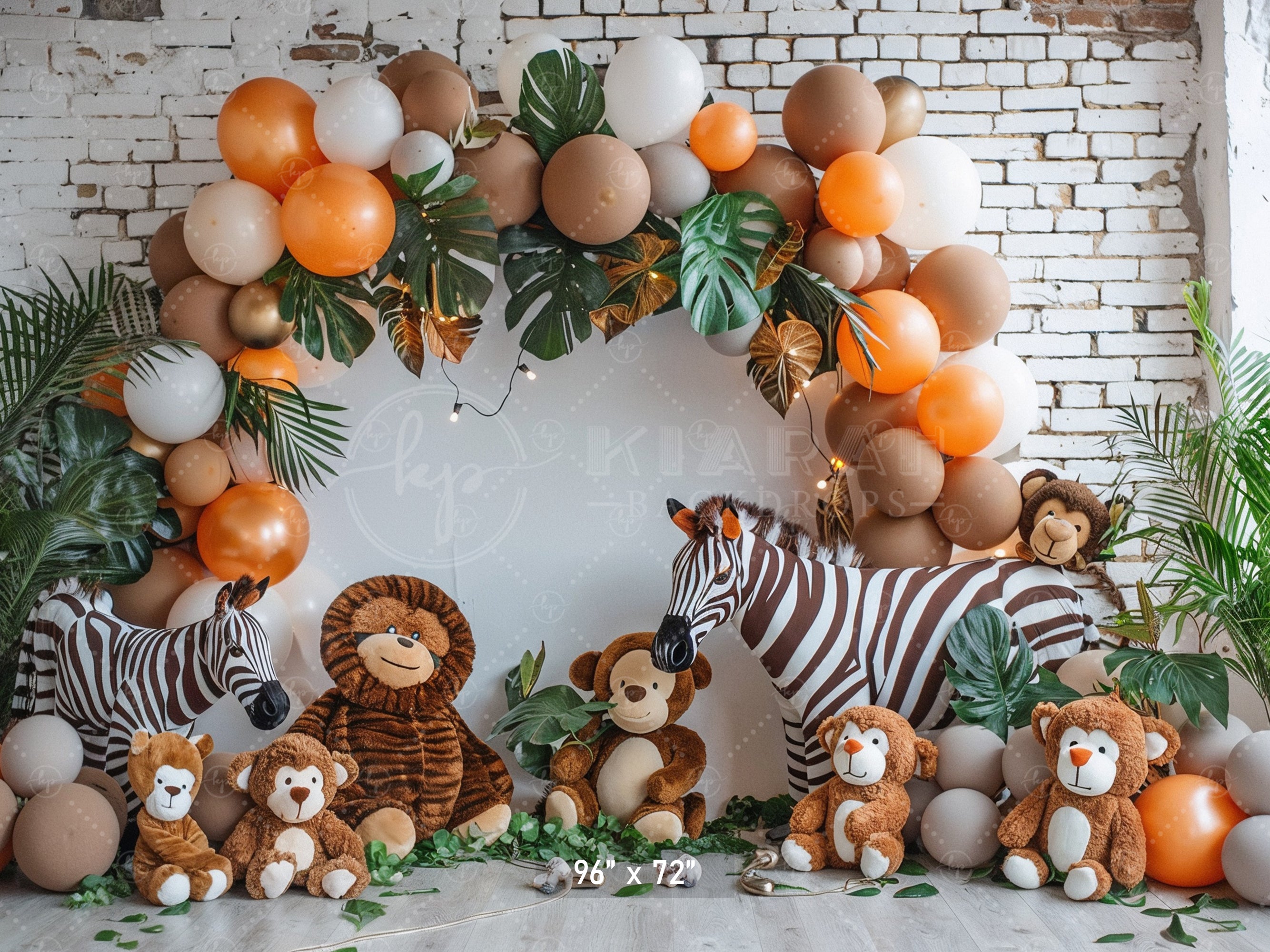 Safari Adventure Jungle Backdrop