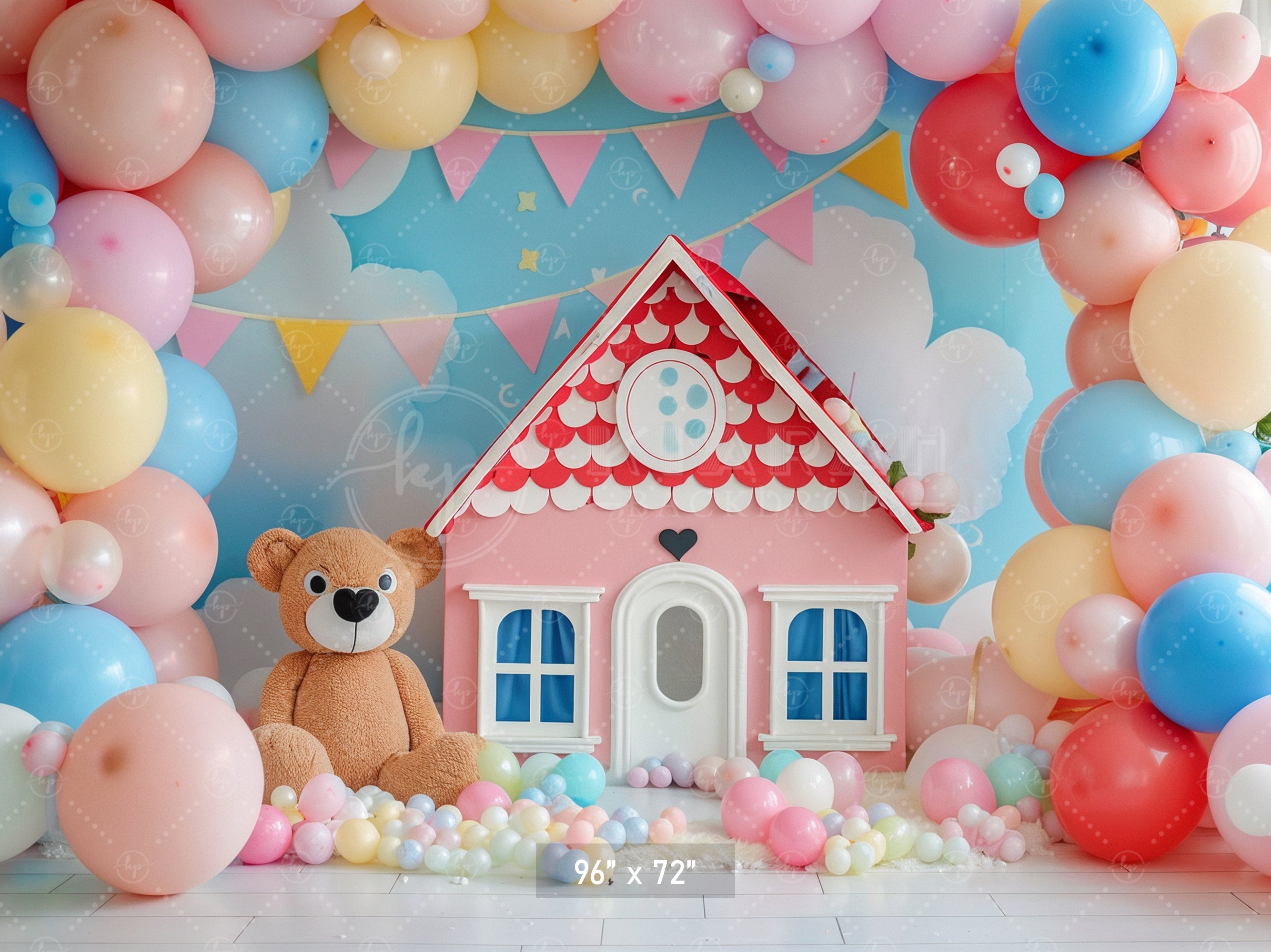 Teddy Bear Dreamland Backdrop