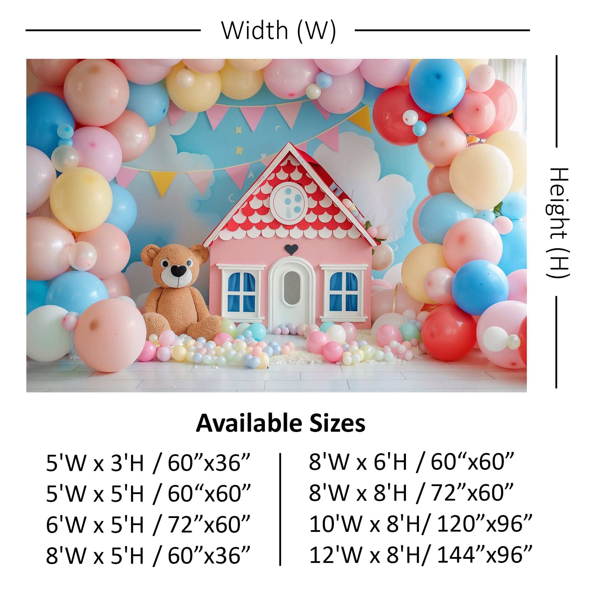 Teddy Bear Dreamland Backdrop
