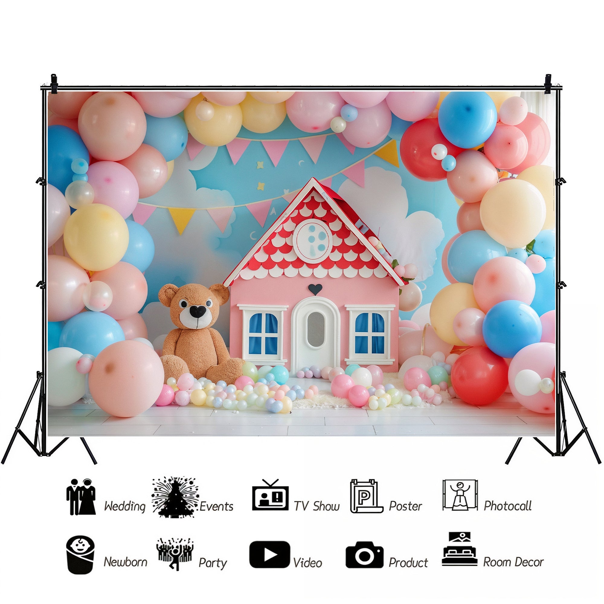 Teddy Bear Dreamland Backdrop