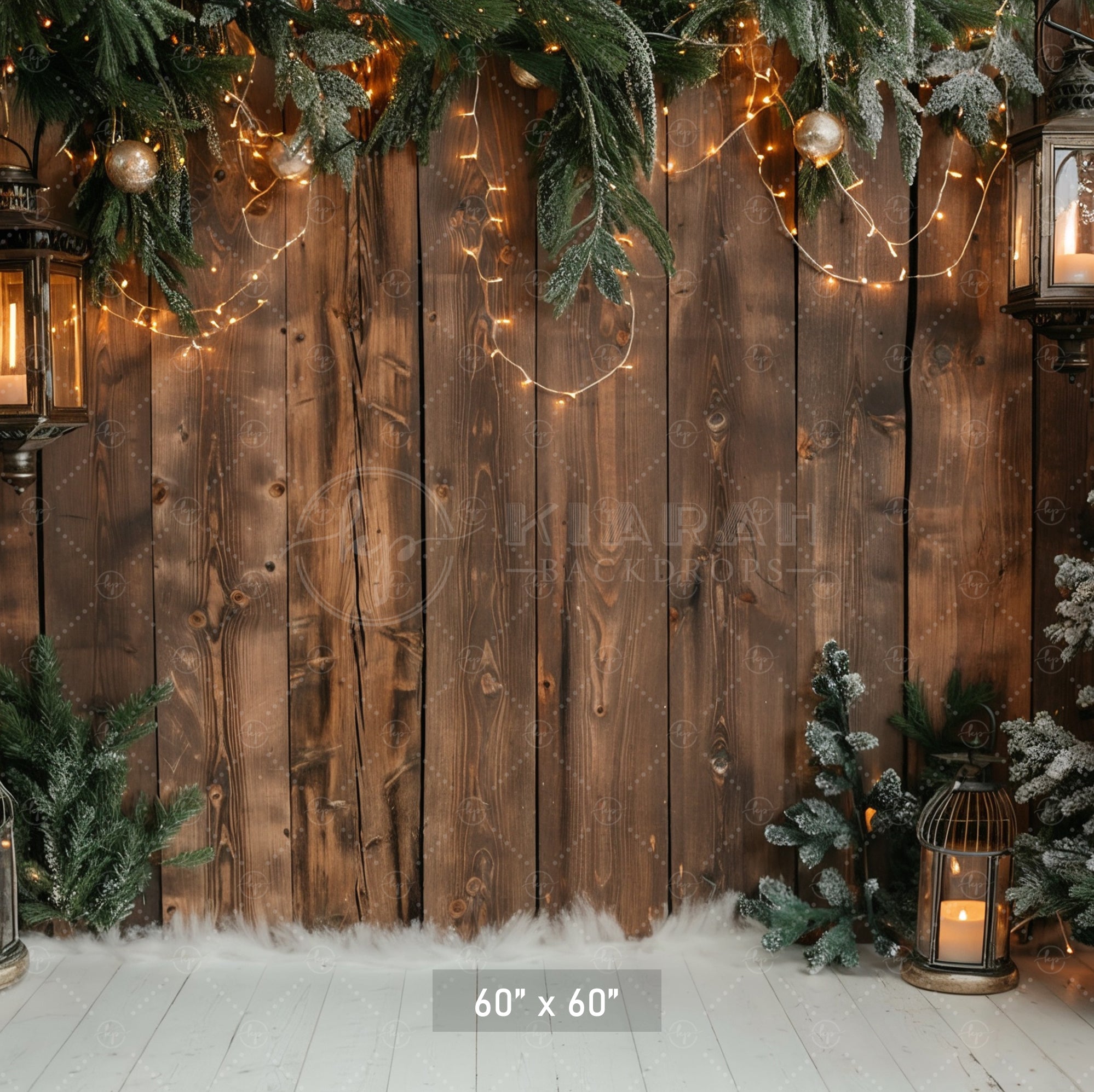 Festive Winter Wonderland Backdrop