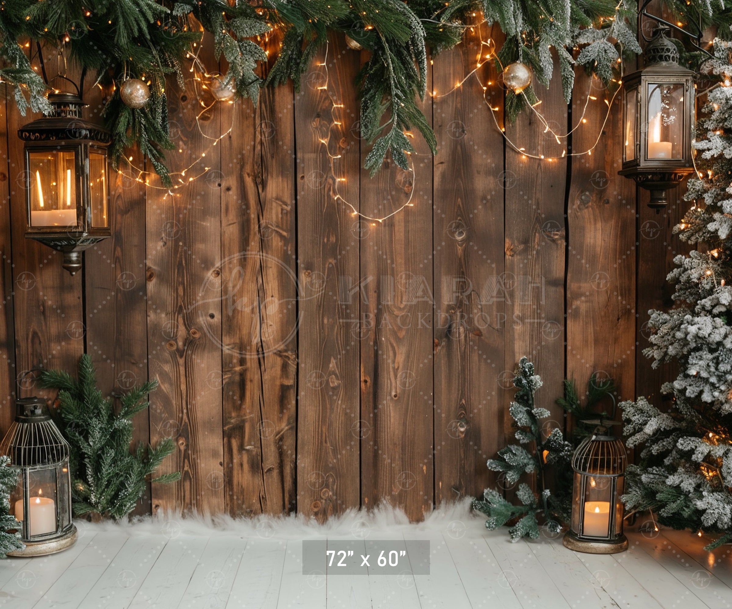 Festive Winter Wonderland Backdrop