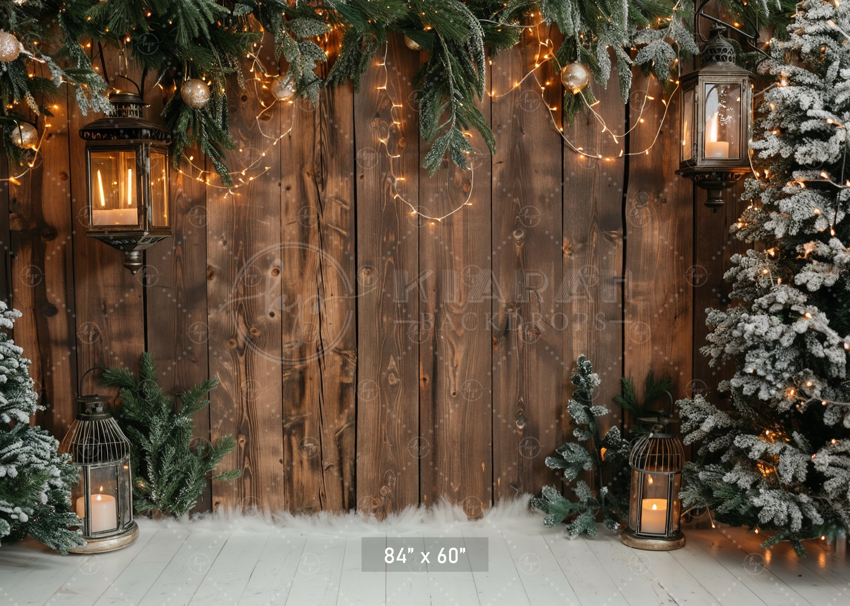 Festive Winter Wonderland Backdrop