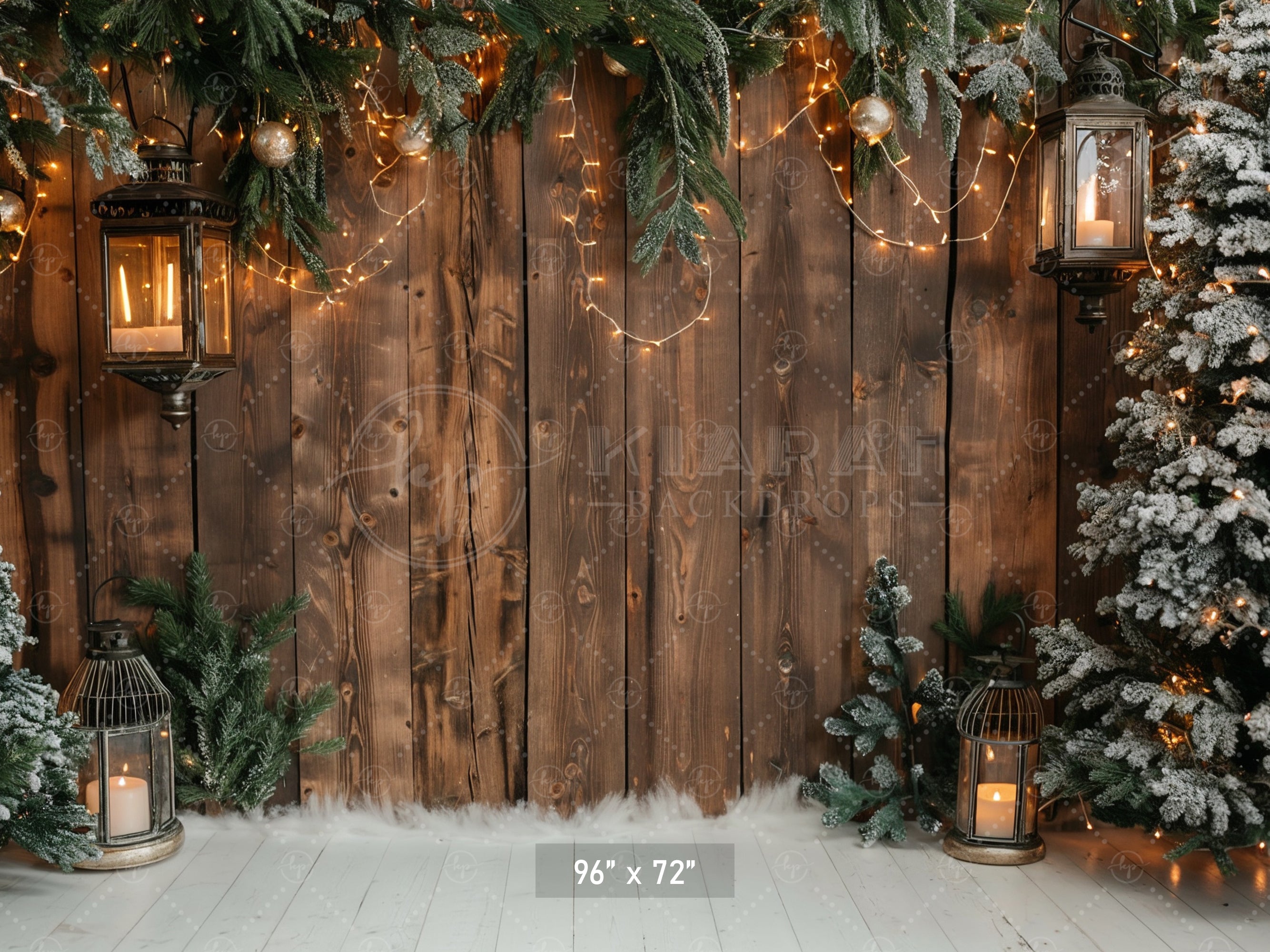 Festive Winter Wonderland Backdrop