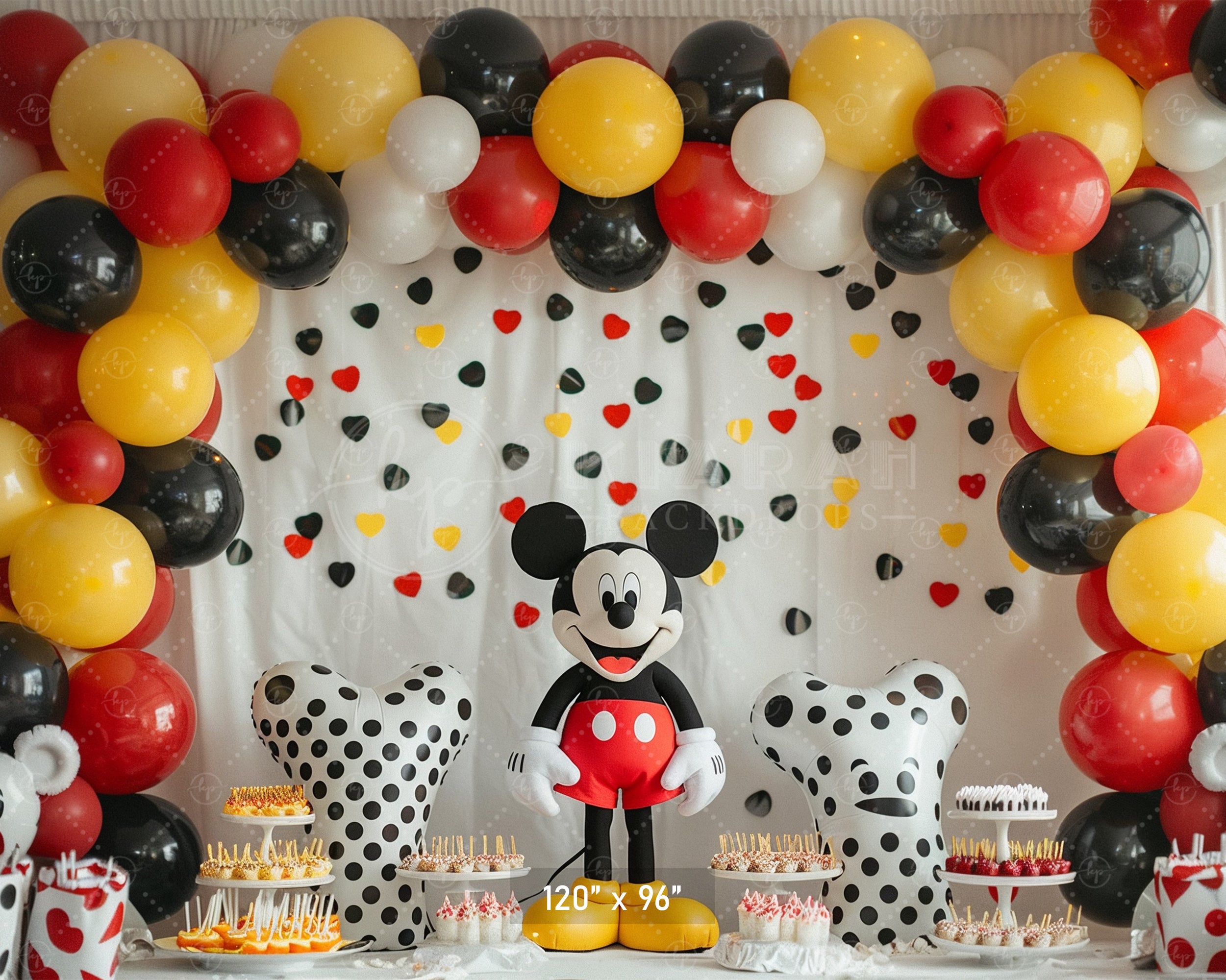 Classic Cartoon Celebration Backdrop