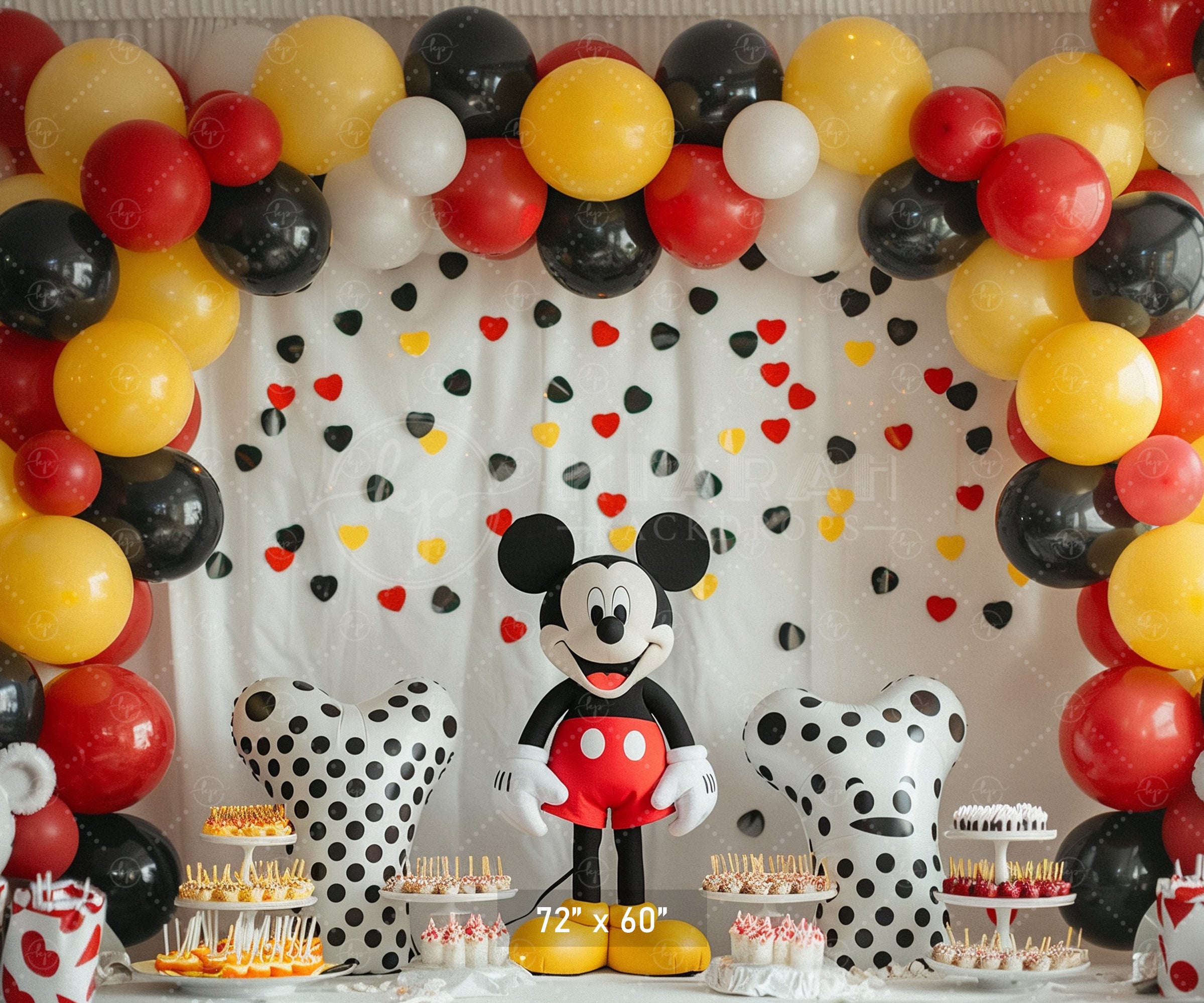 Classic Cartoon Celebration Backdrop