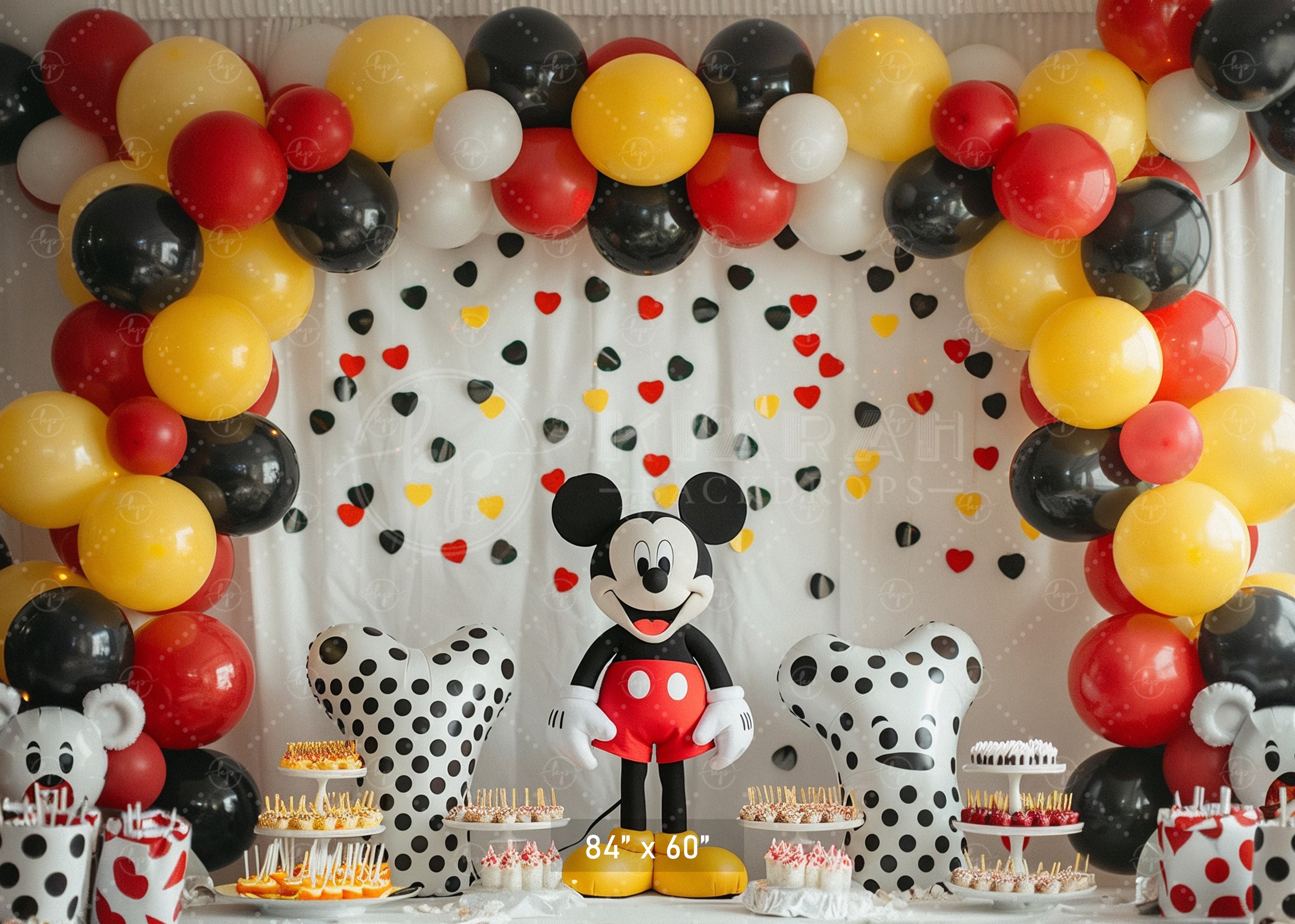 Classic Cartoon Celebration Backdrop