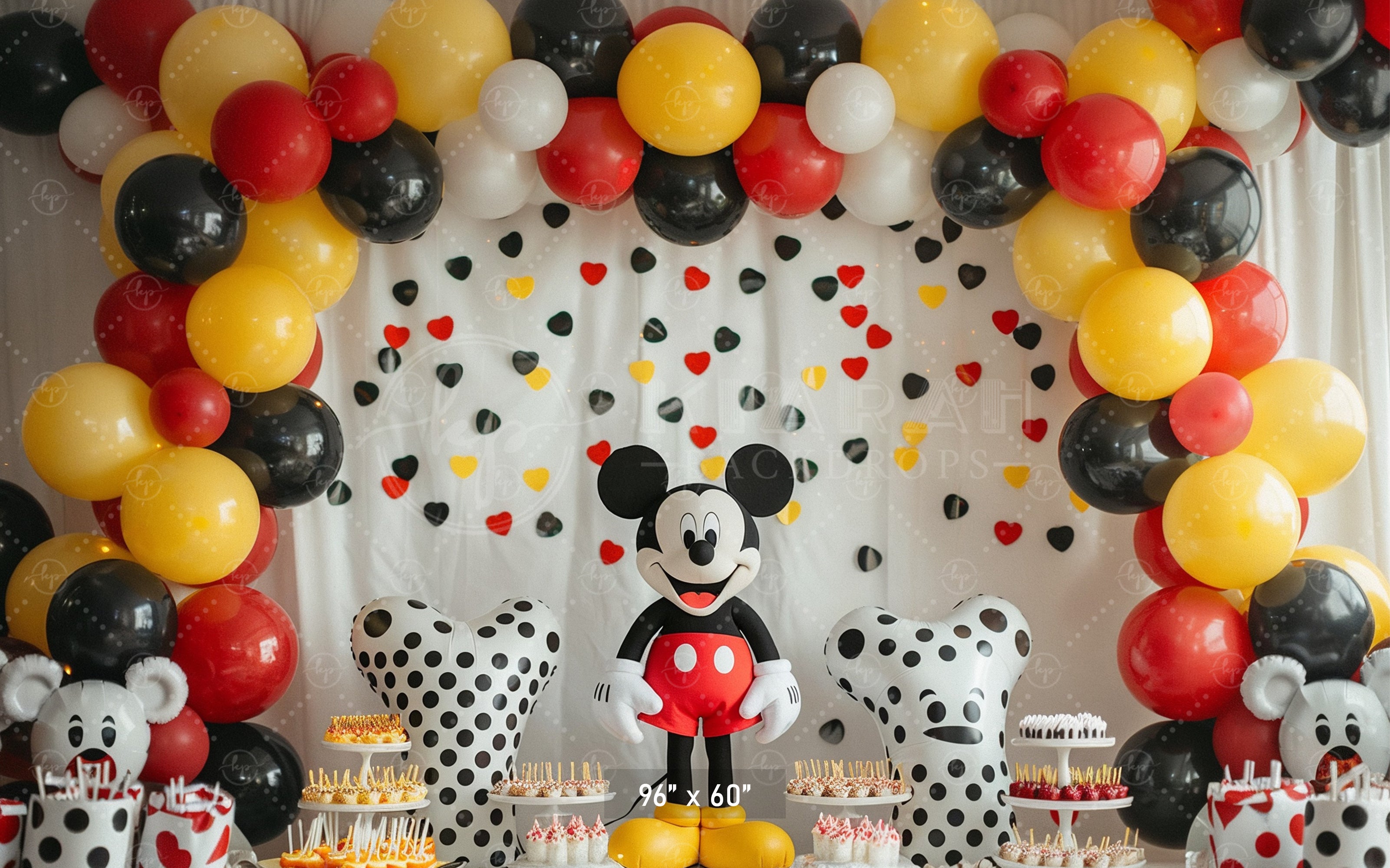 Classic Cartoon Celebration Backdrop