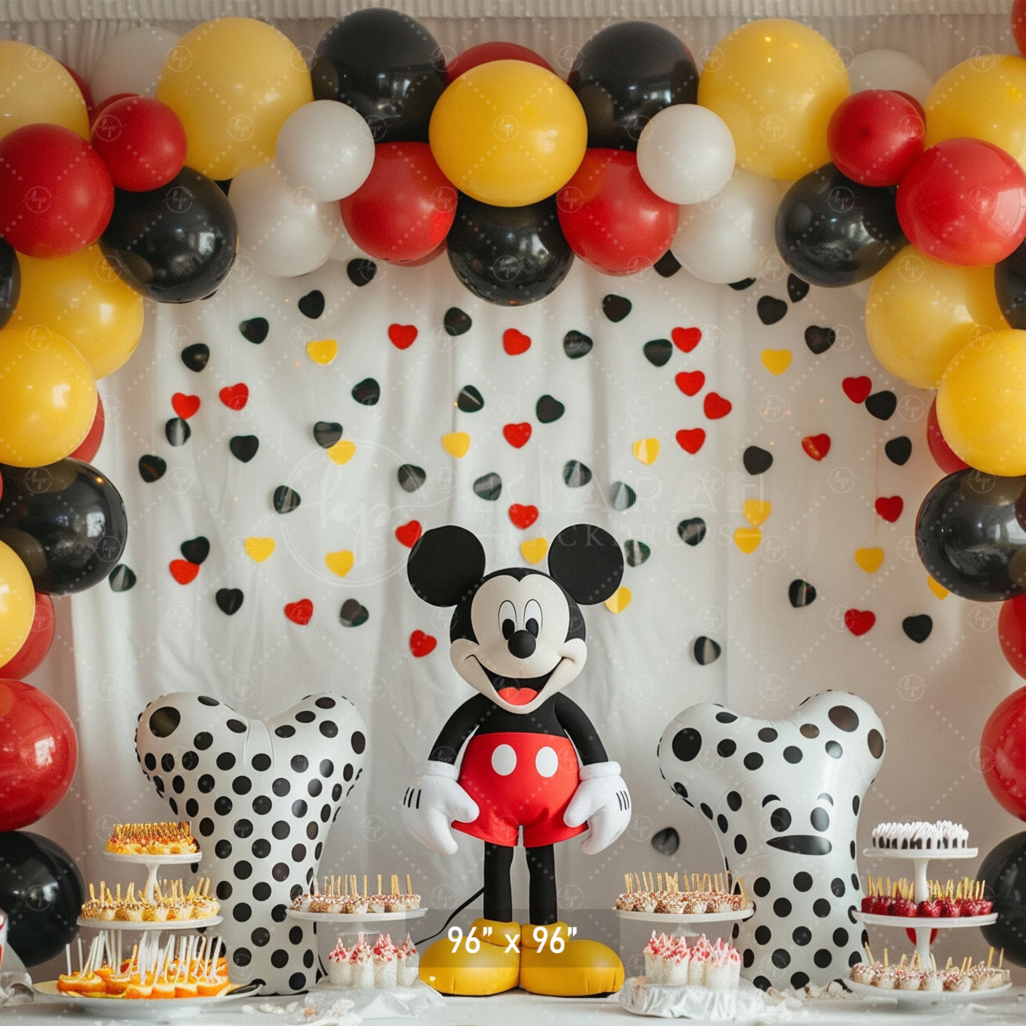 Classic Cartoon Celebration Backdrop