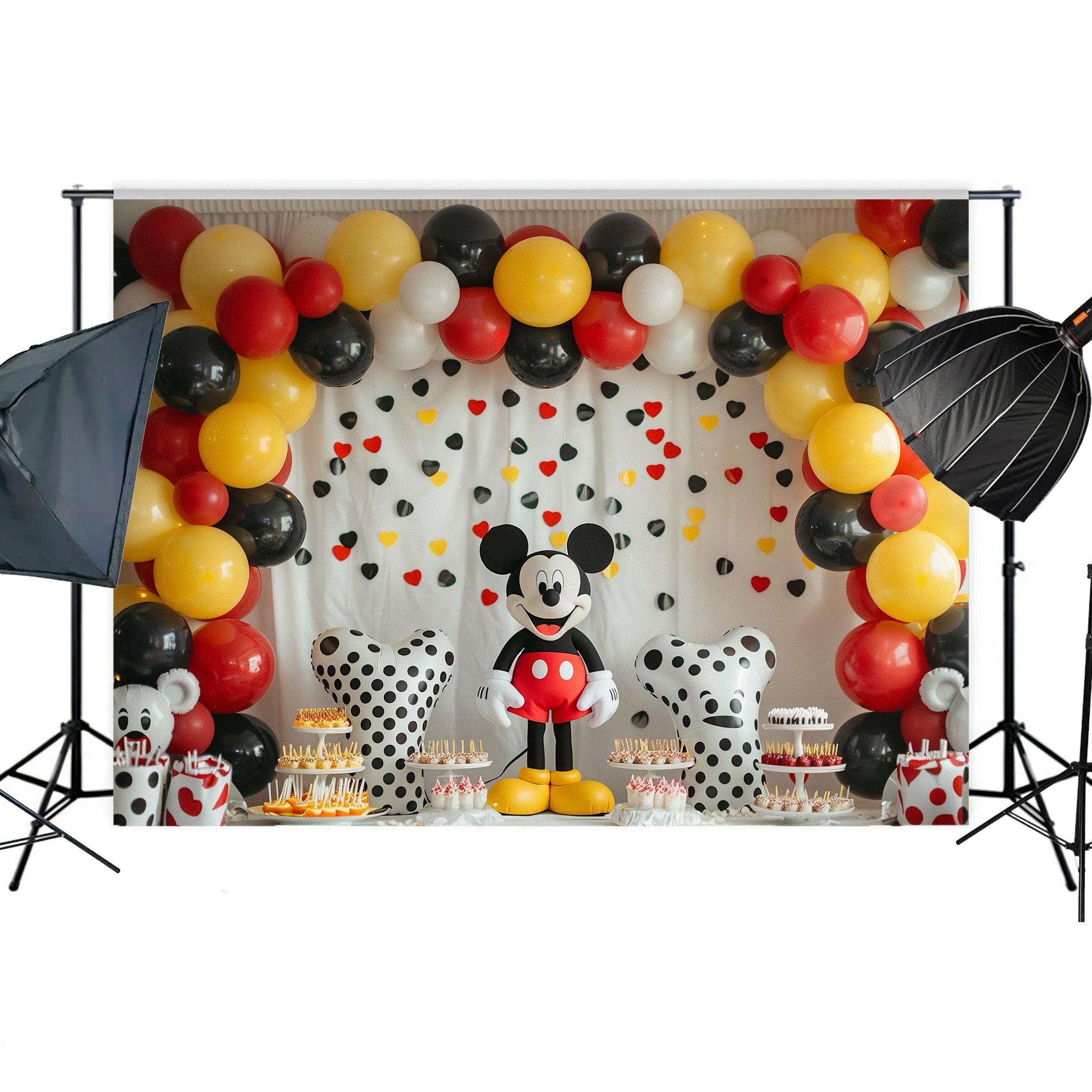 Classic Cartoon Celebration Backdrop