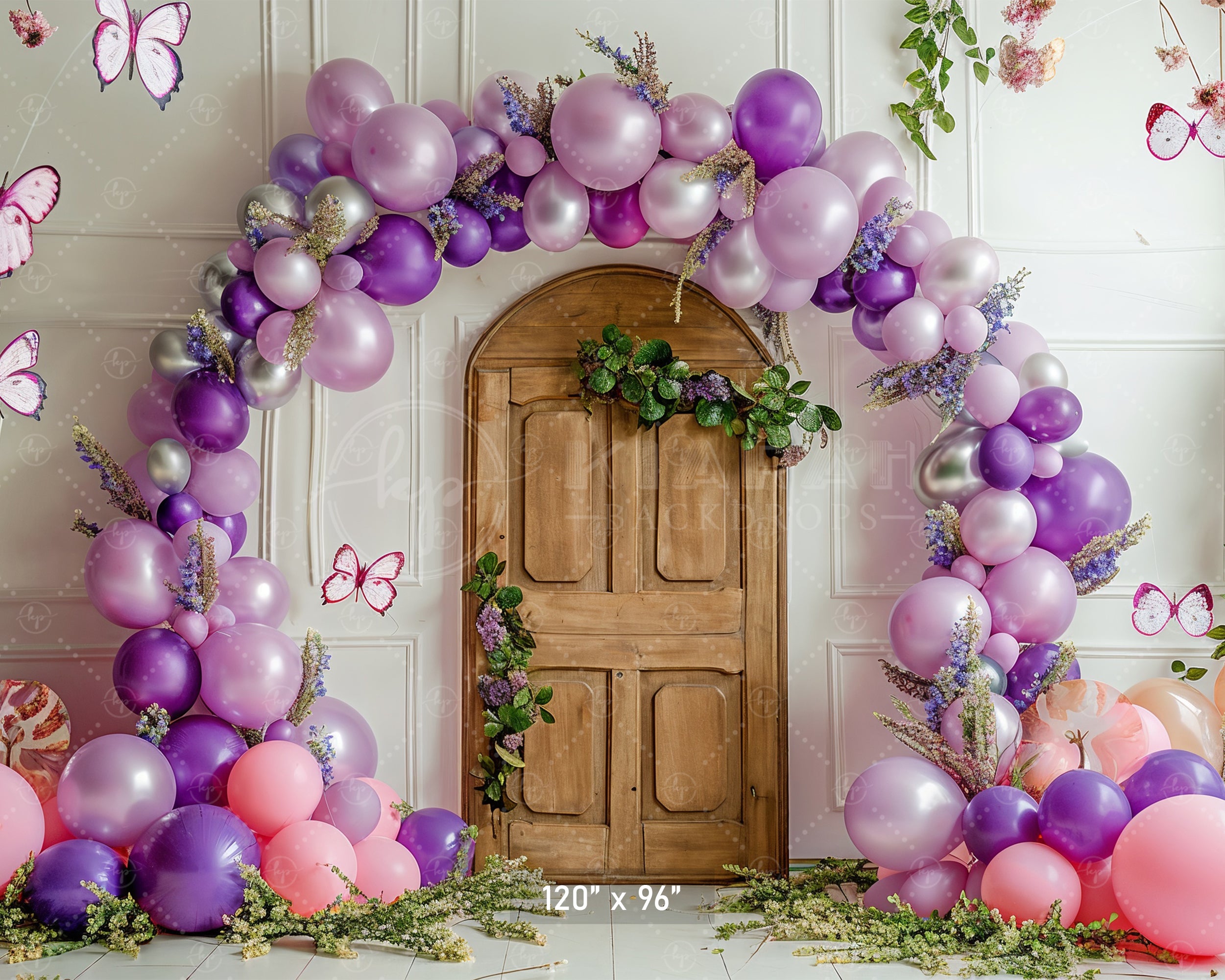 Whimsical Butterfly Door Backdrop