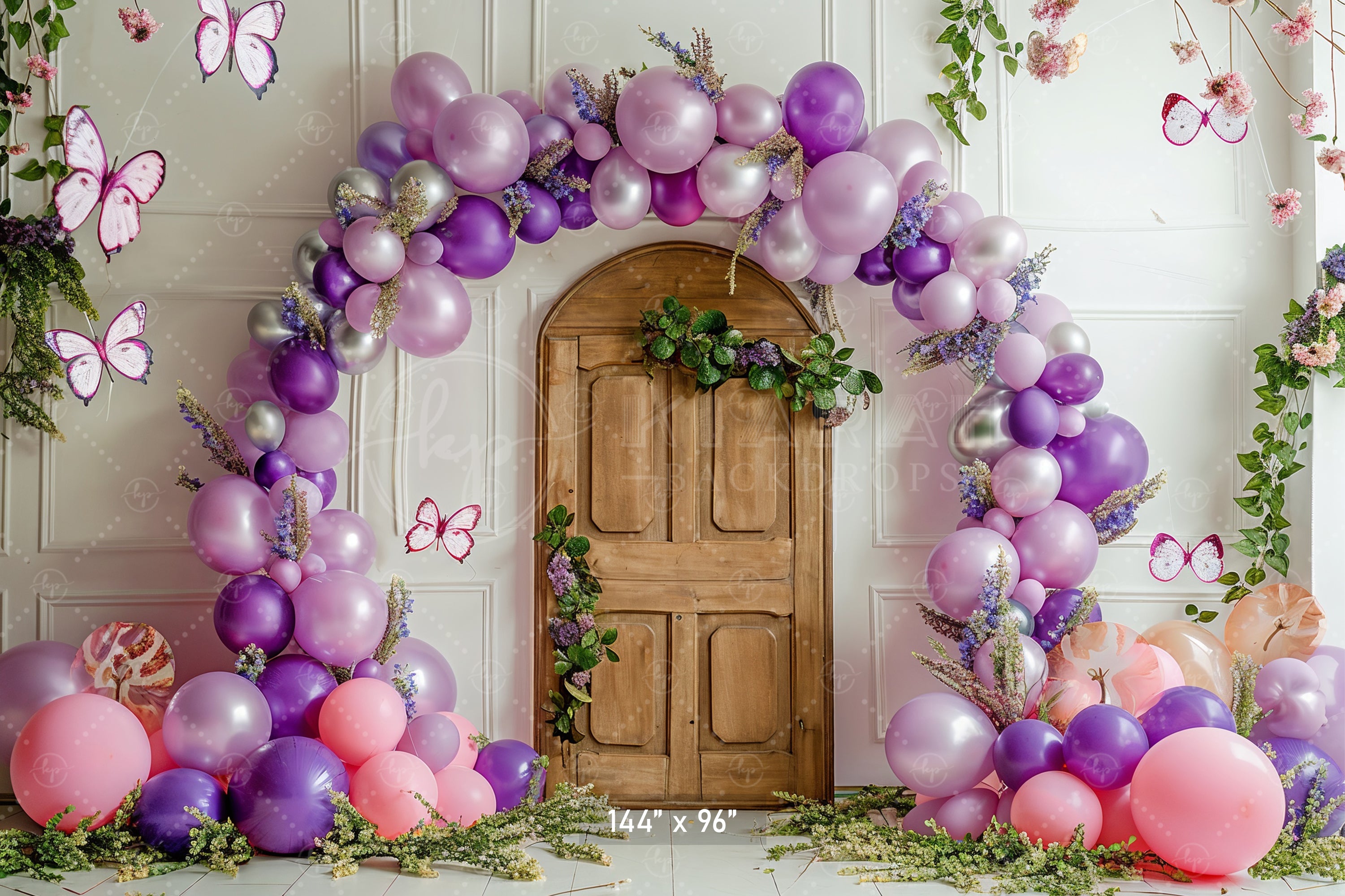 Whimsical Butterfly Door Backdrop