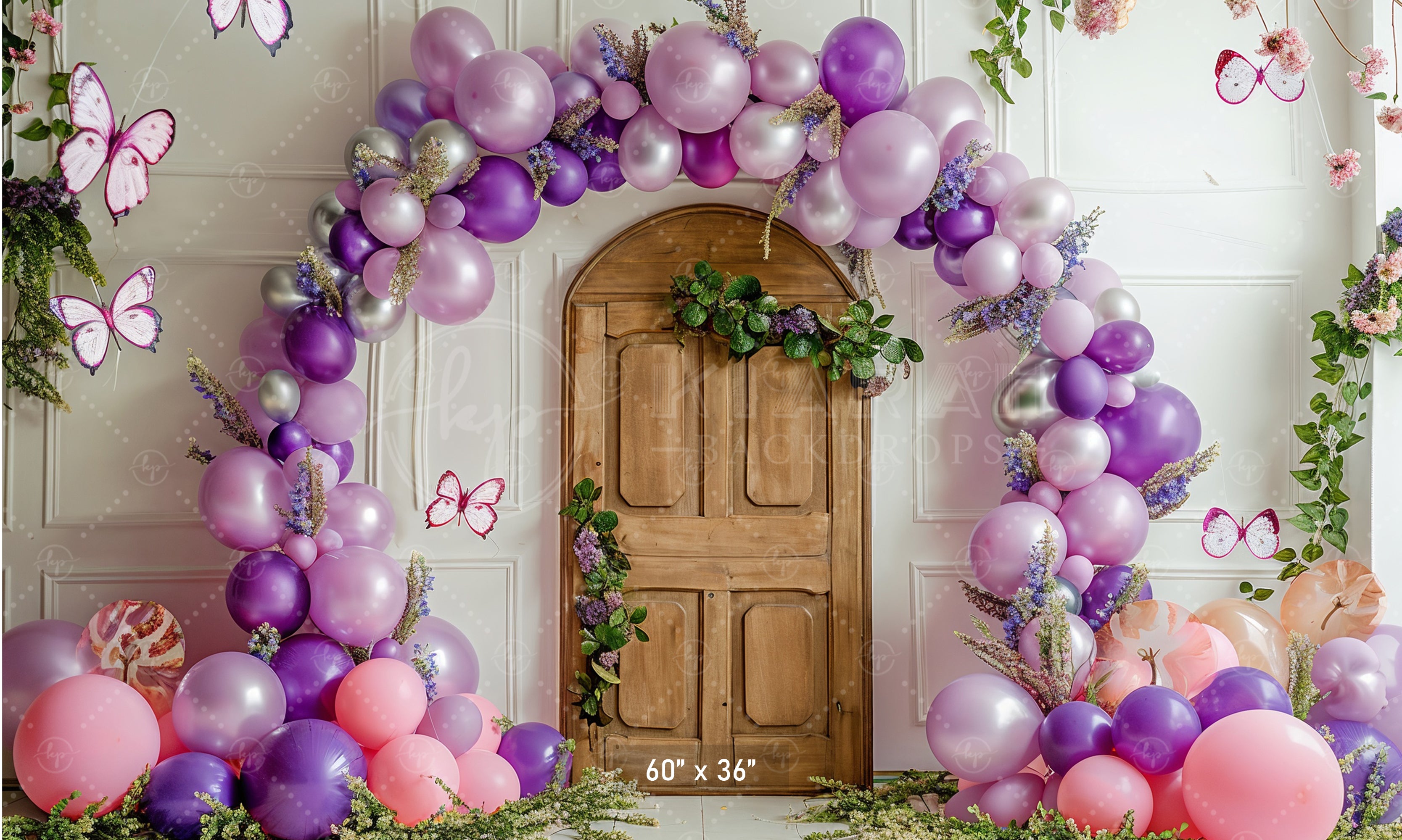 Whimsical Butterfly Door Backdrop