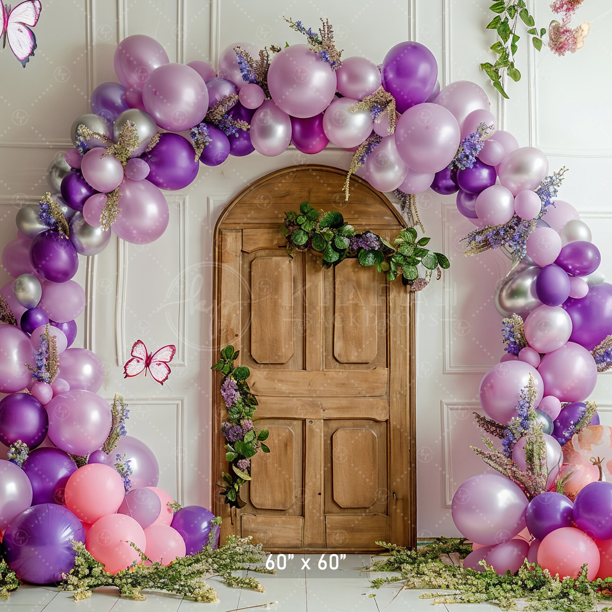 Whimsical Butterfly Door Backdrop