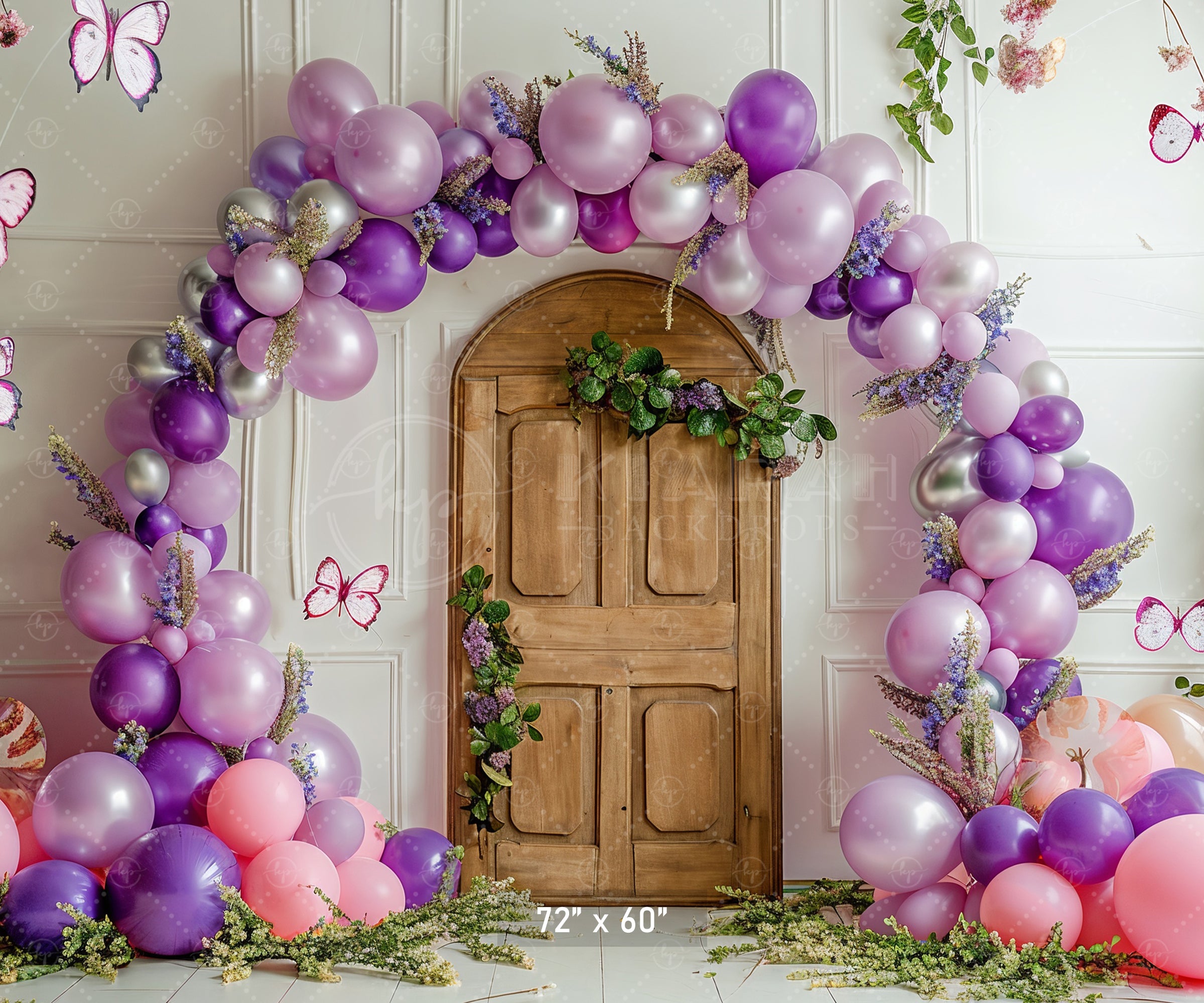 Whimsical Butterfly Door Backdrop