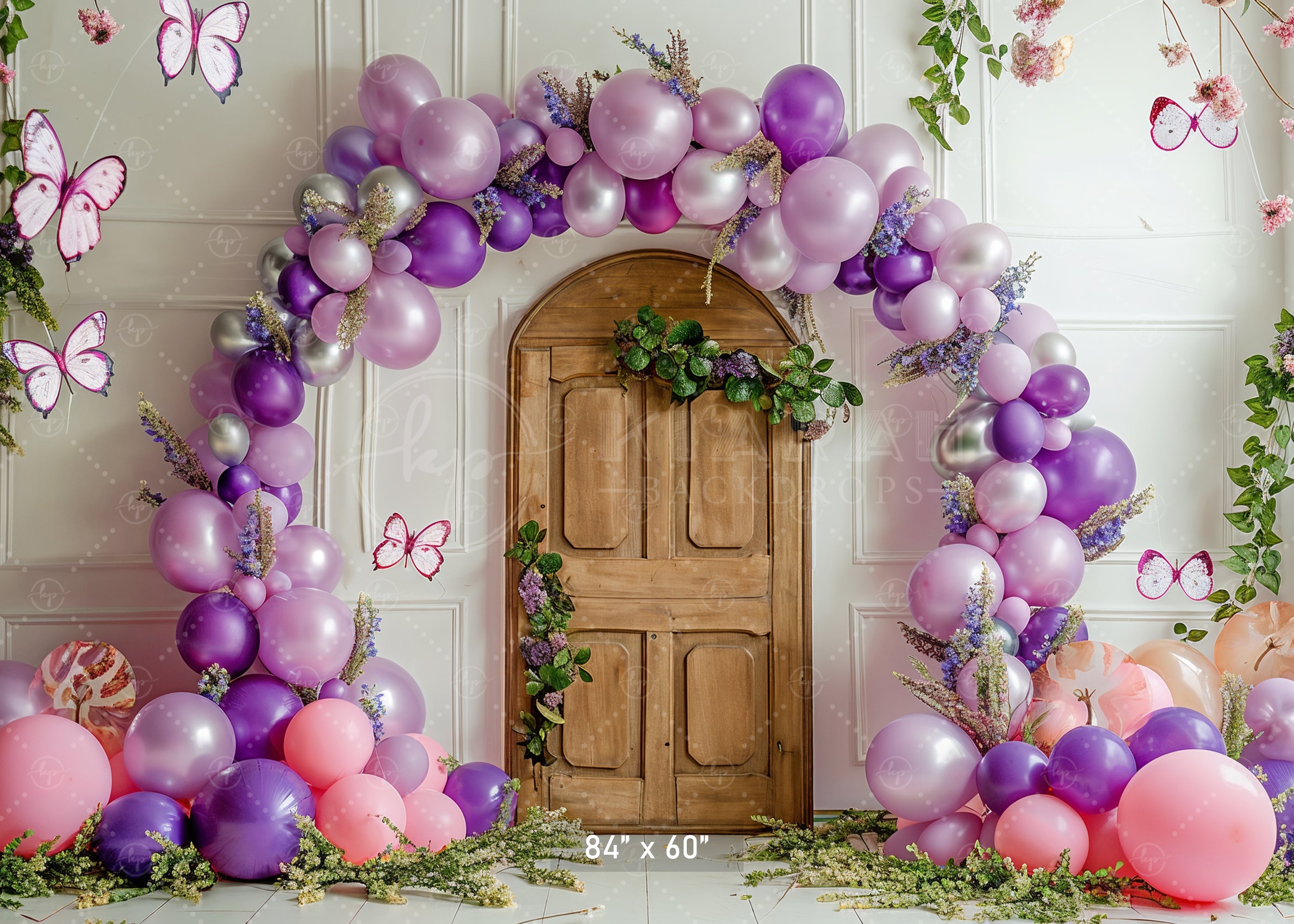 Whimsical Butterfly Door Backdrop
