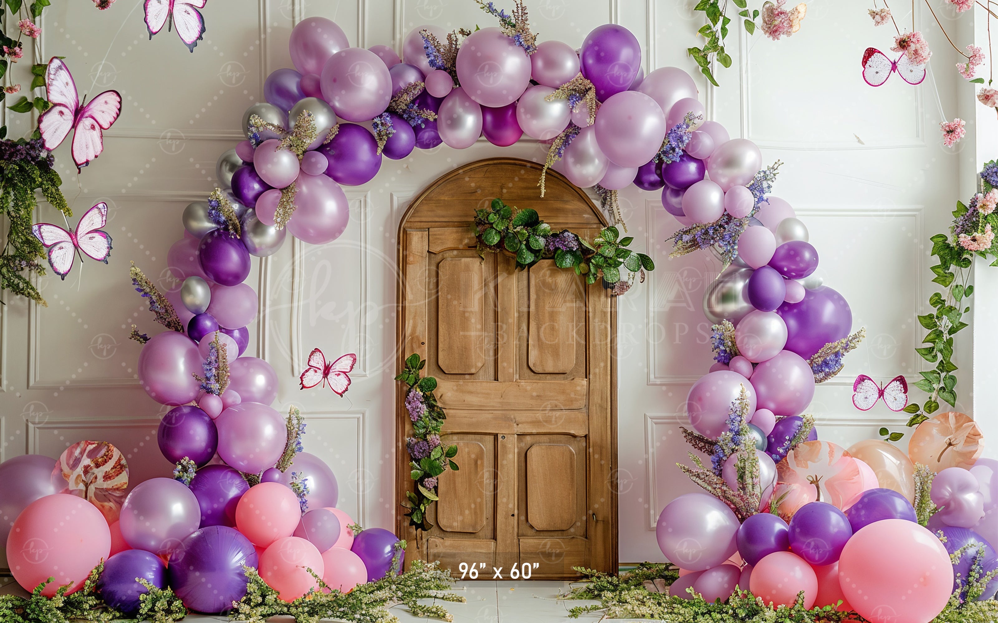 Whimsical Butterfly Door Backdrop