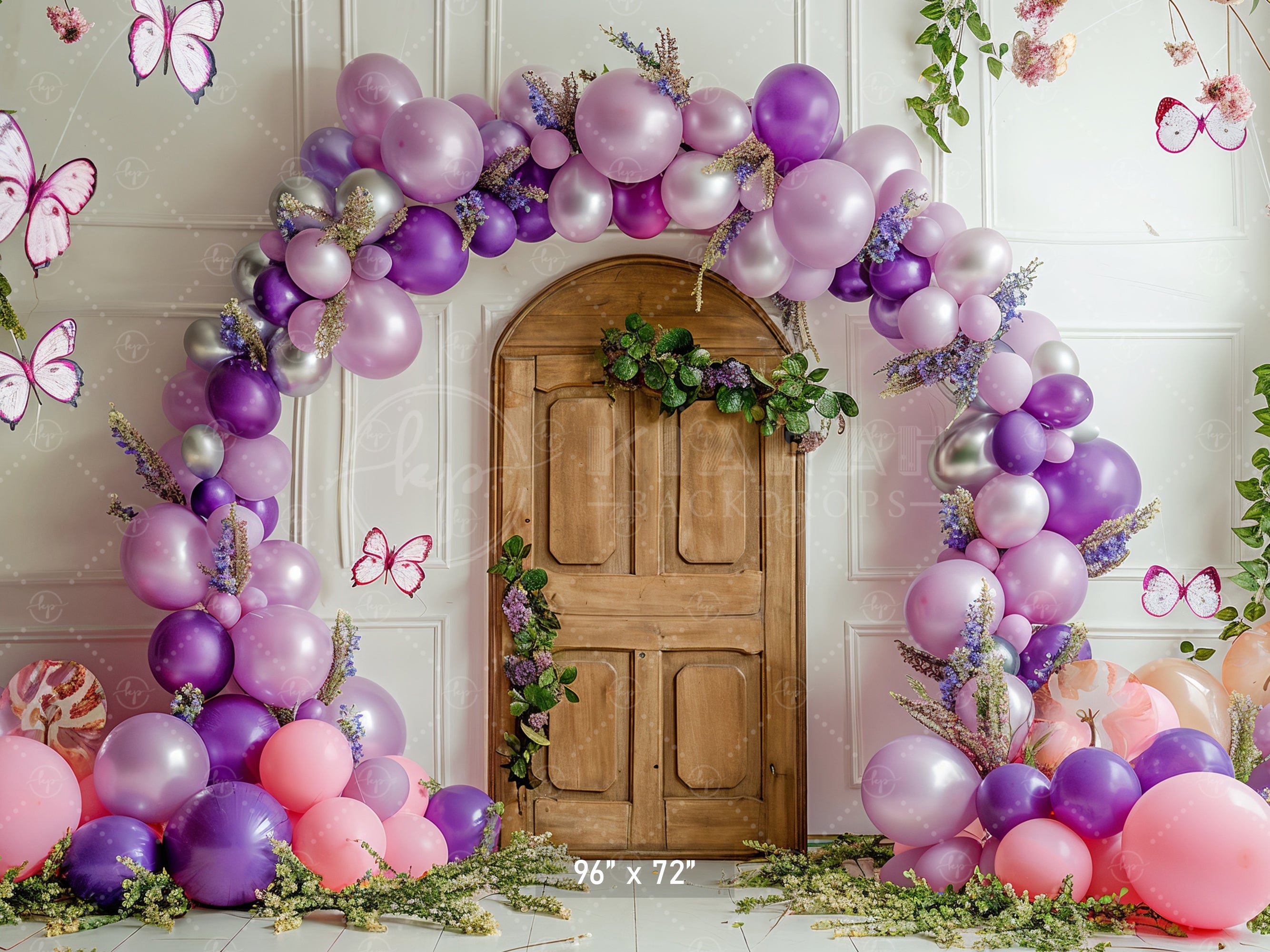 Whimsical Butterfly Door Backdrop