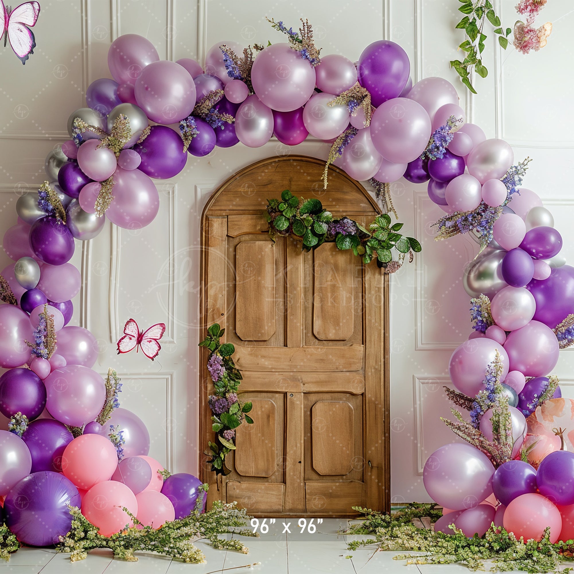 Whimsical Butterfly Door Backdrop